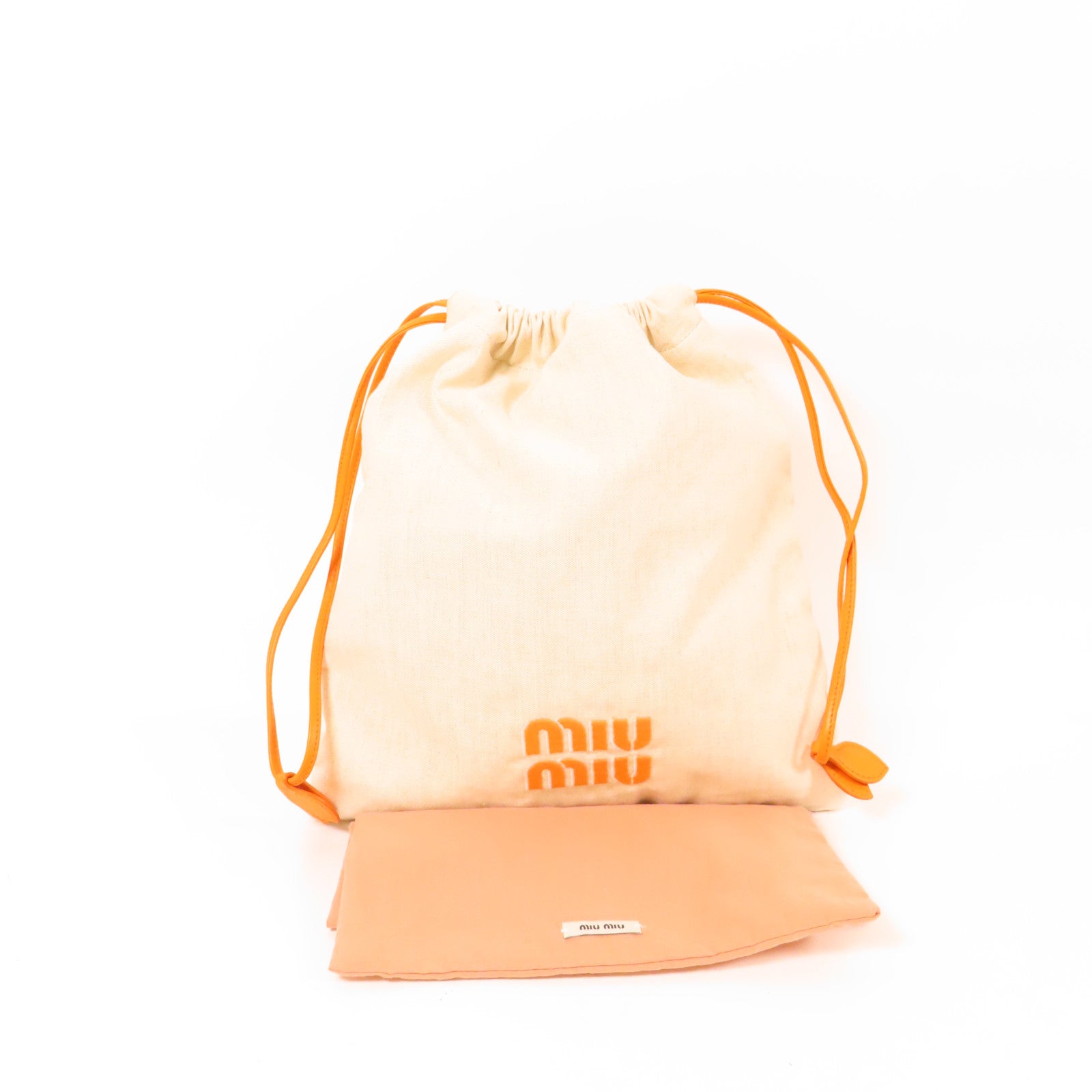 Miu Miu 【激減優惠】帆布Drawstring Bag肩背袋