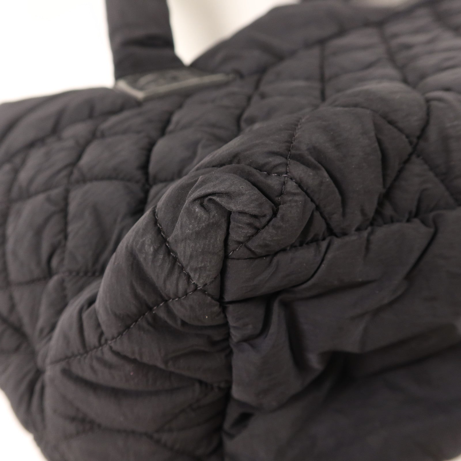 CHANEL 尼龍Handbag銀扣手挽袋