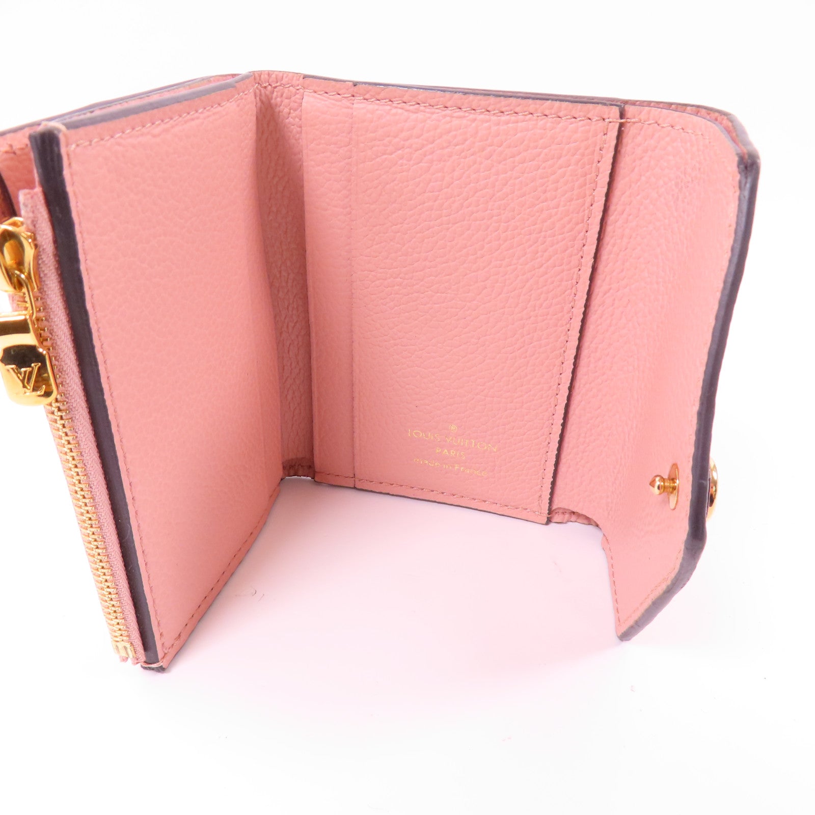 LOUIS VUITTON Monogram Empreinte Zoe Wallet金扣短錢包