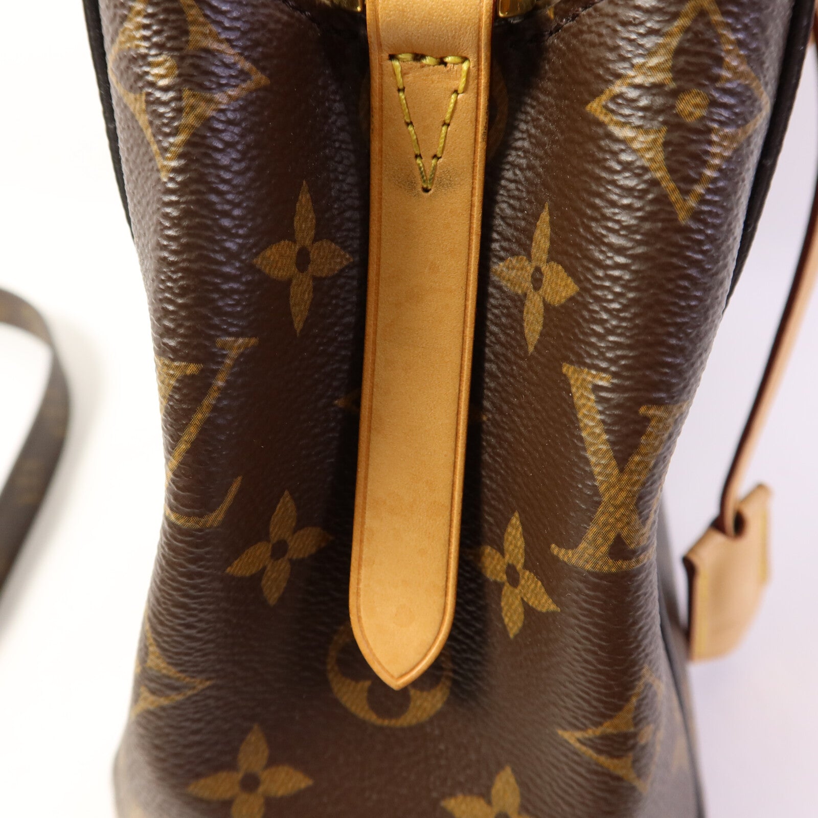 LOUIS VUITTON Monogram Montaigne BB金扣手挽肩背兩用袋棕色