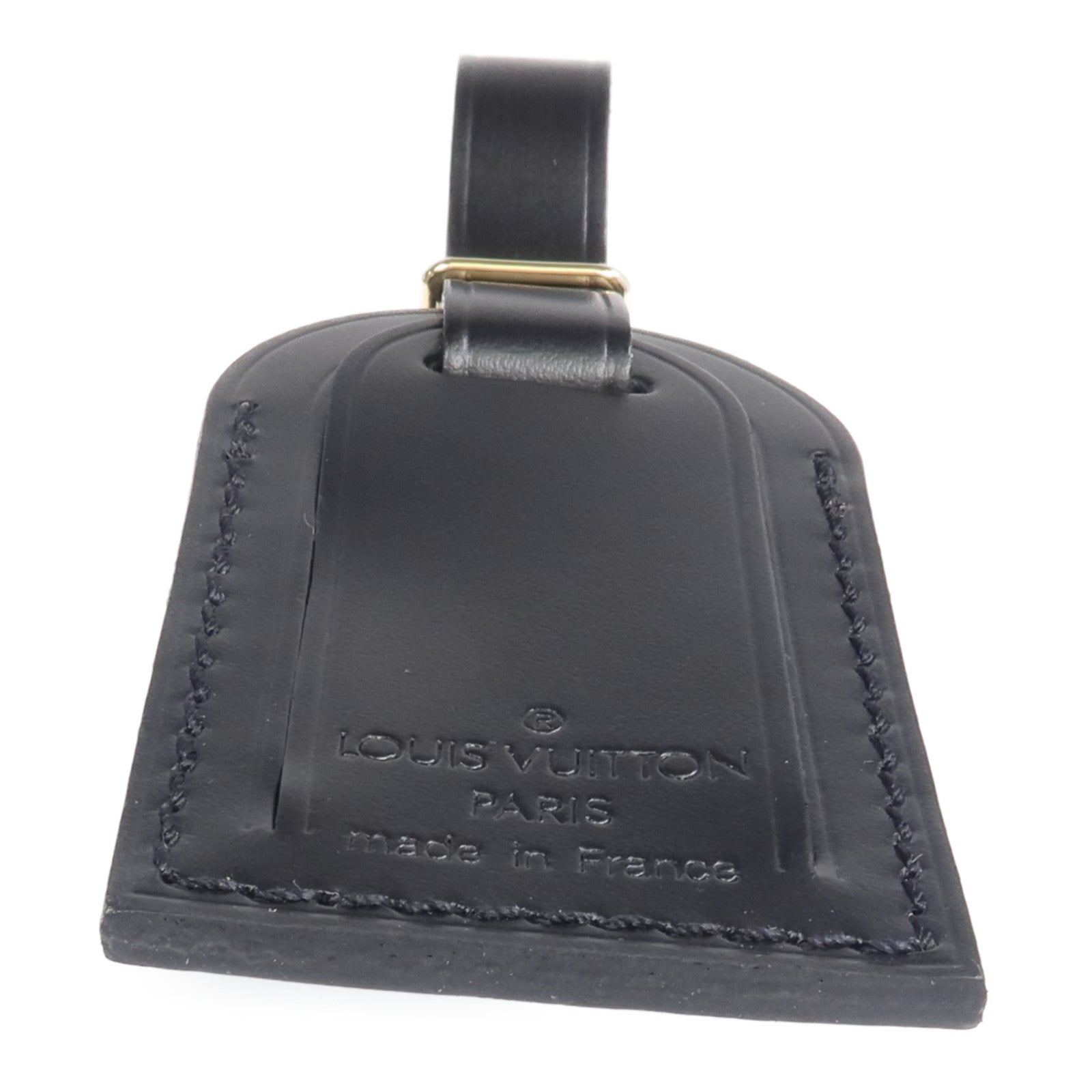 LOUIS VUITTON 【激減優惠】牛皮皮革Luggage Tag金扣掛飾