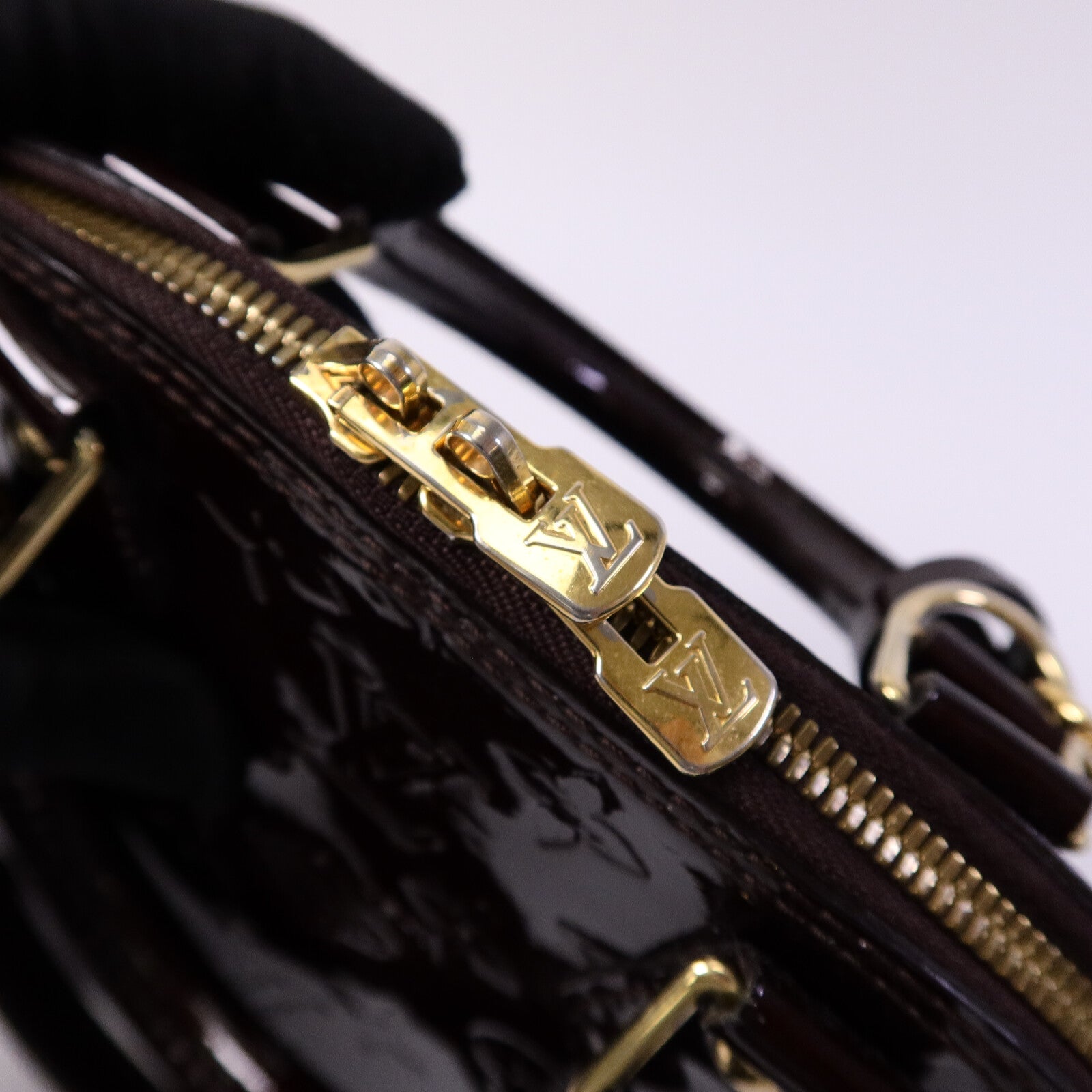 LOUIS VUITTON Monogram Vernis Alma BB手挽肩背兩用袋