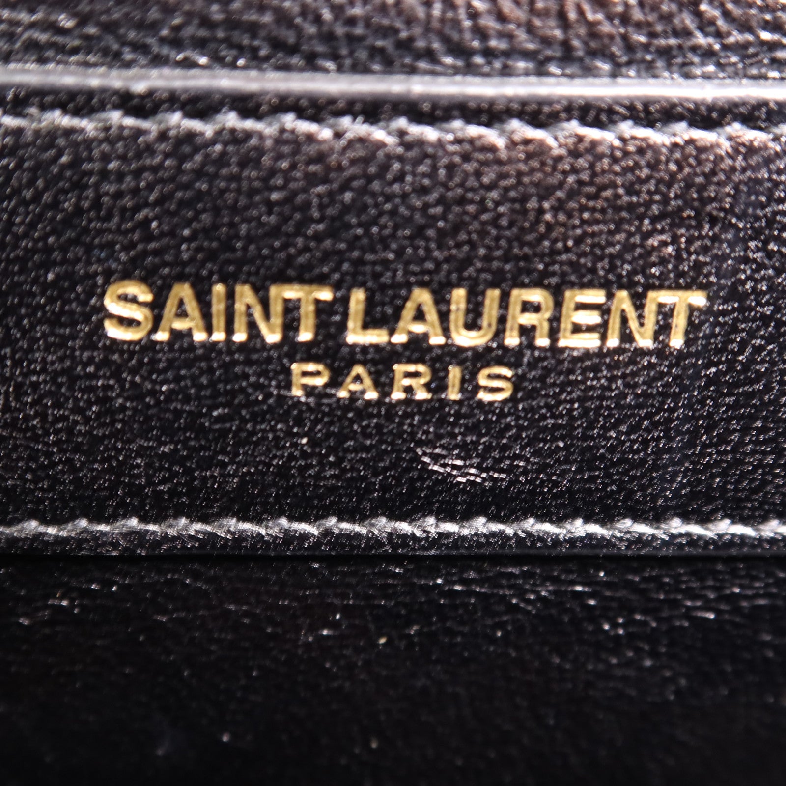 SAINT LAURENT 牛皮皮革Chain Shoulder金扣鏈帶肩背袋