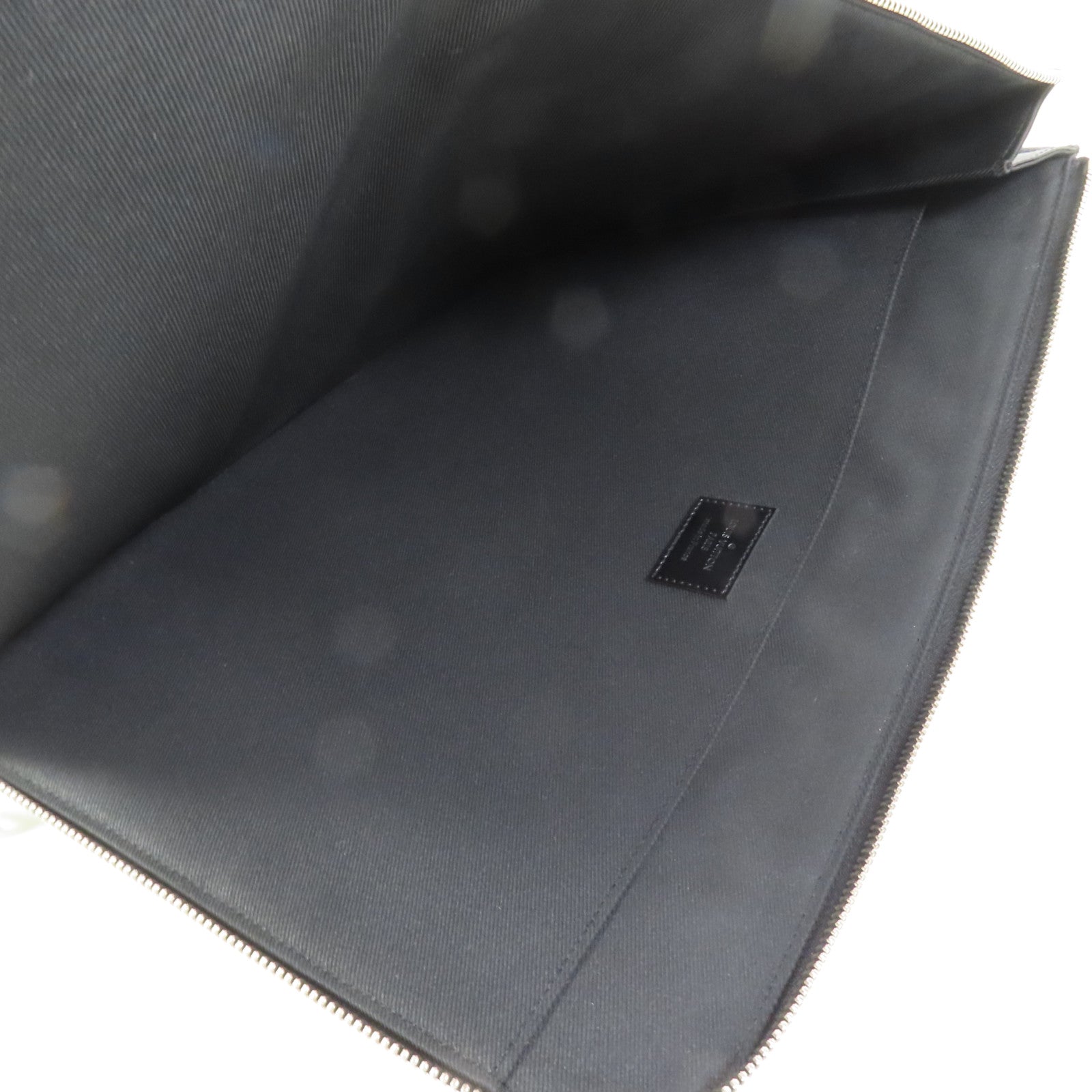 LOUIS VUITTON Damier Graphite Pochette Jour GM銀扣手提包