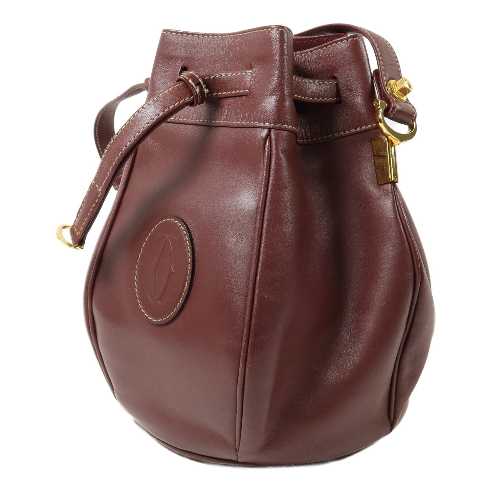 CARTIER 牛皮皮革Bucket Bag肩背袋