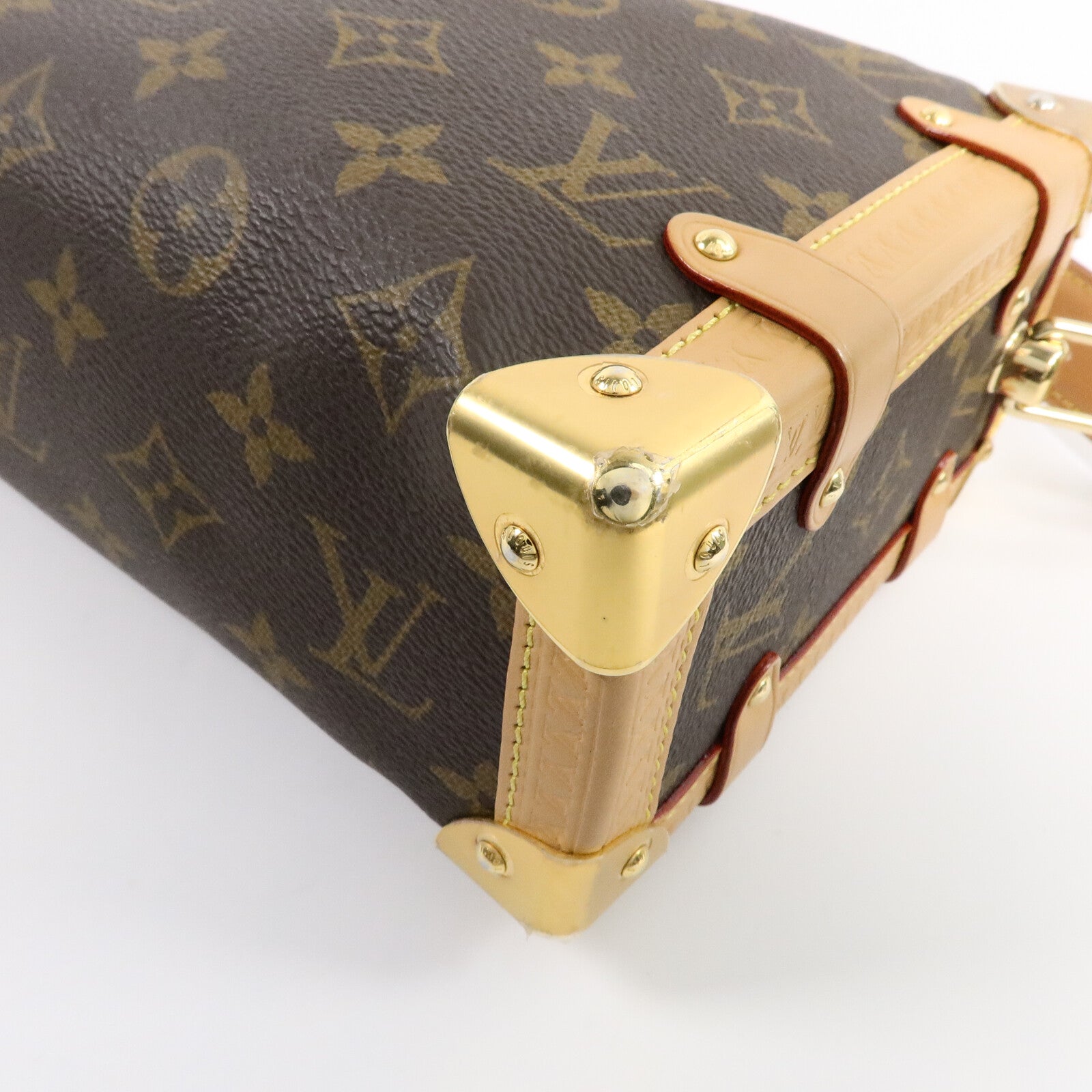 LOUIS VUITTON Monogram Side Trunk手挽肩背兩用袋