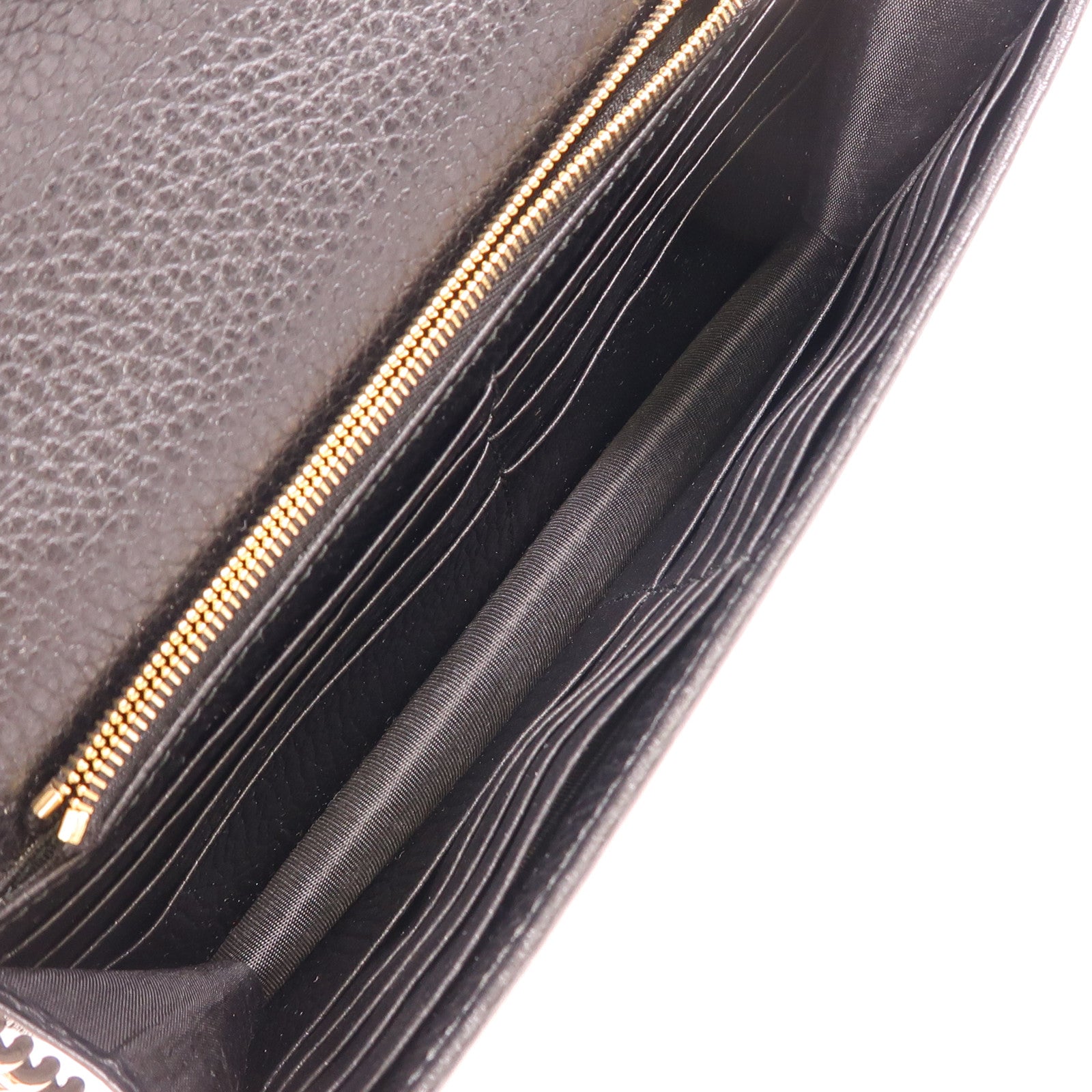 GUCCI GG GHW Chain Shoulder Bag 510314 Calfskin Leather Black