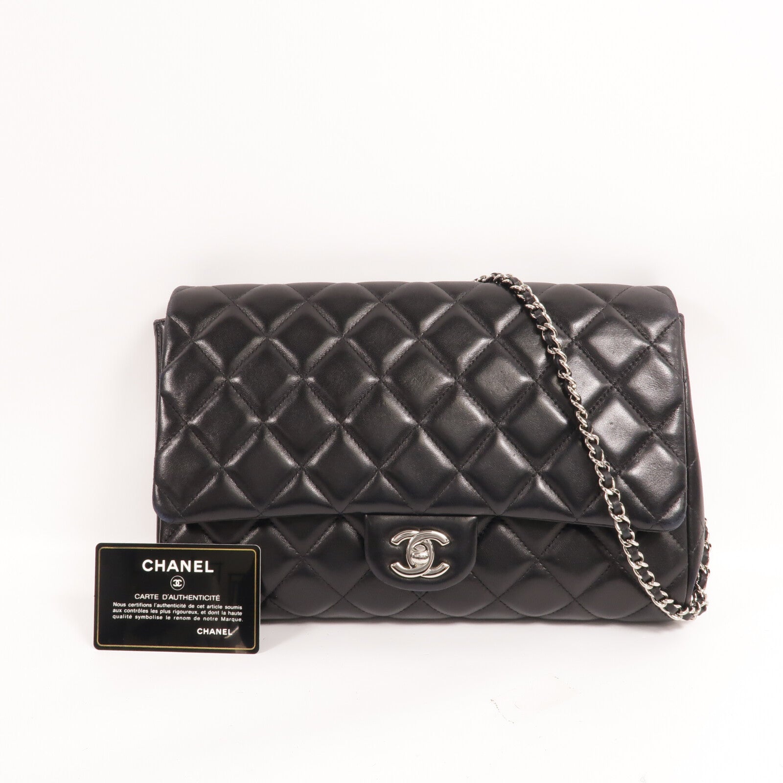 CHANEL 羊皮皮革Chain Shoulder鏈帶肩背袋