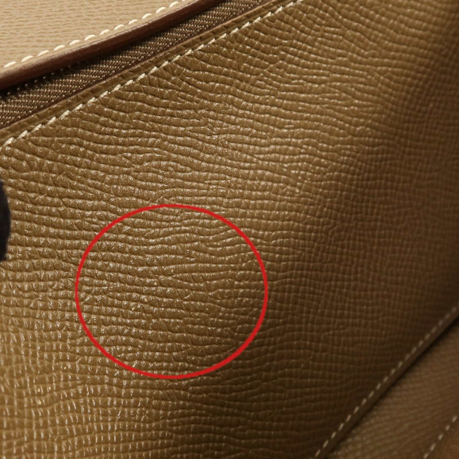 HERMES Epsom皮革Kelly Long Wallet銀扣長錢包Etoupe