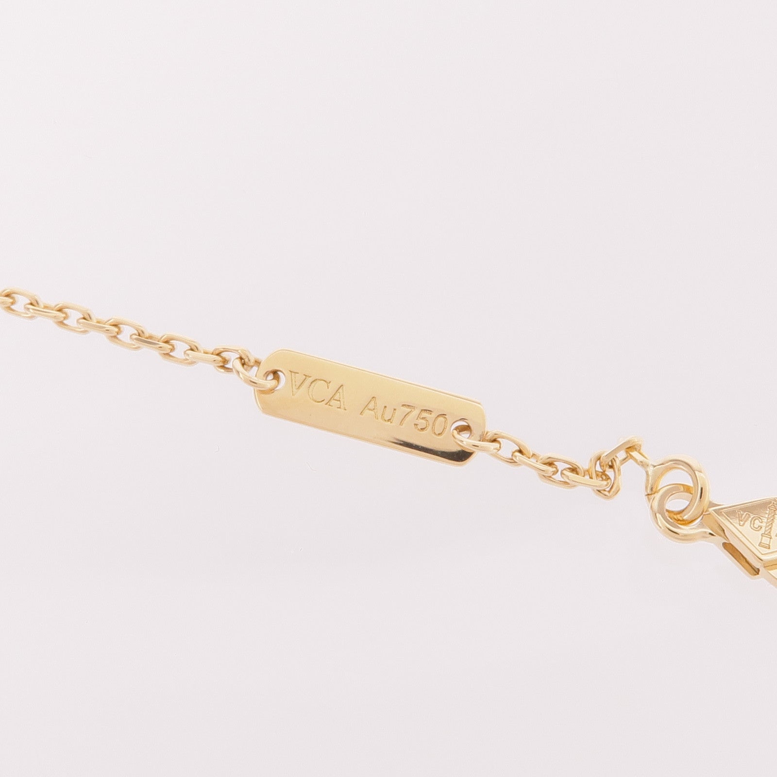 Van Cleef & Arpels 18K黃金Vintage Alhambra Onyx Necklace黑瑪瑙項鍊