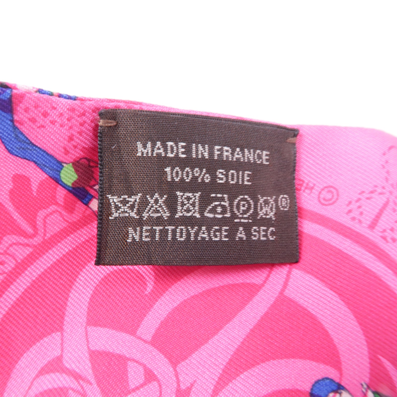 HERMES Twilly Scarf Scarves Silk Pink