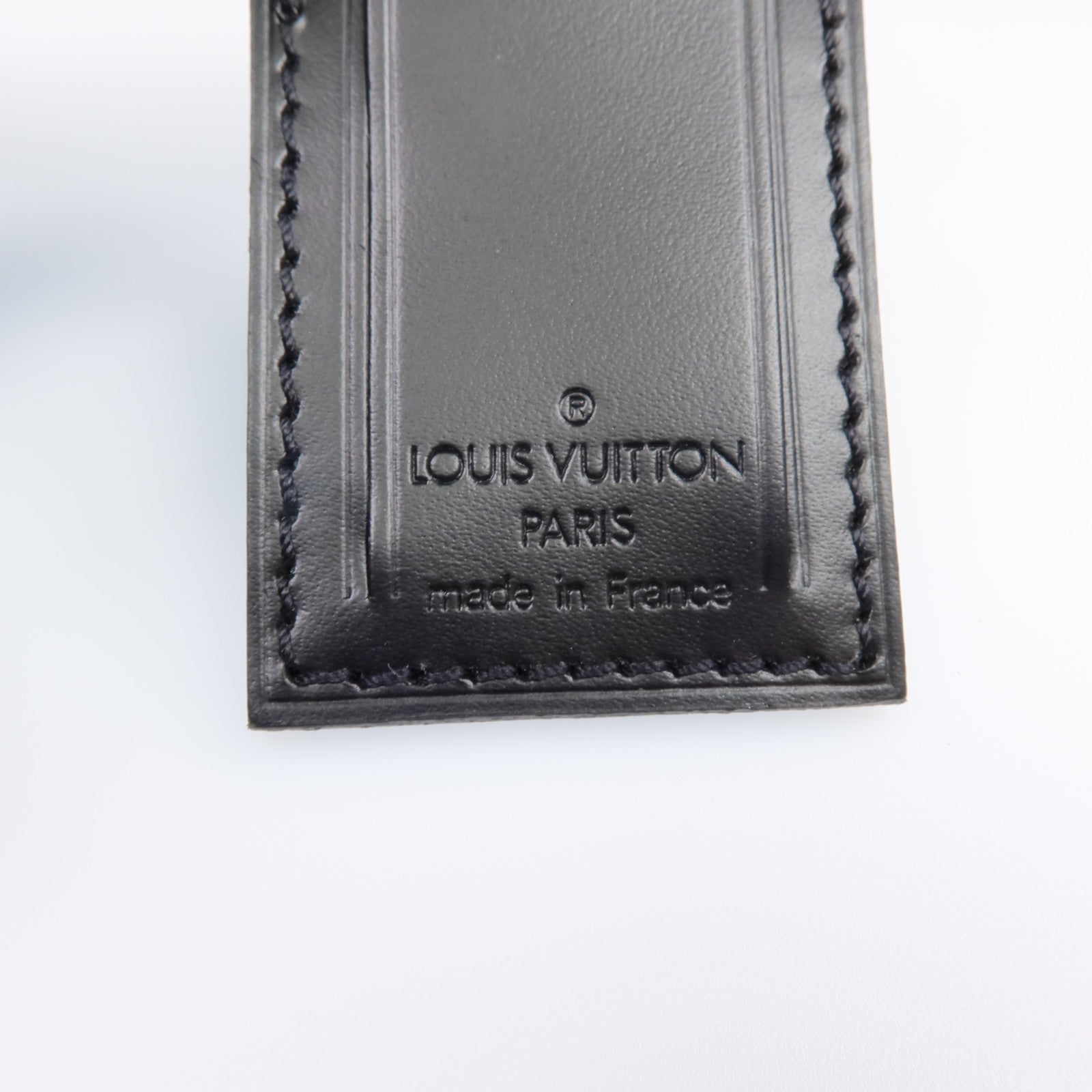 LOUIS VUITTON 【激減優惠】牛皮皮革Luggage Tag金扣掛飾