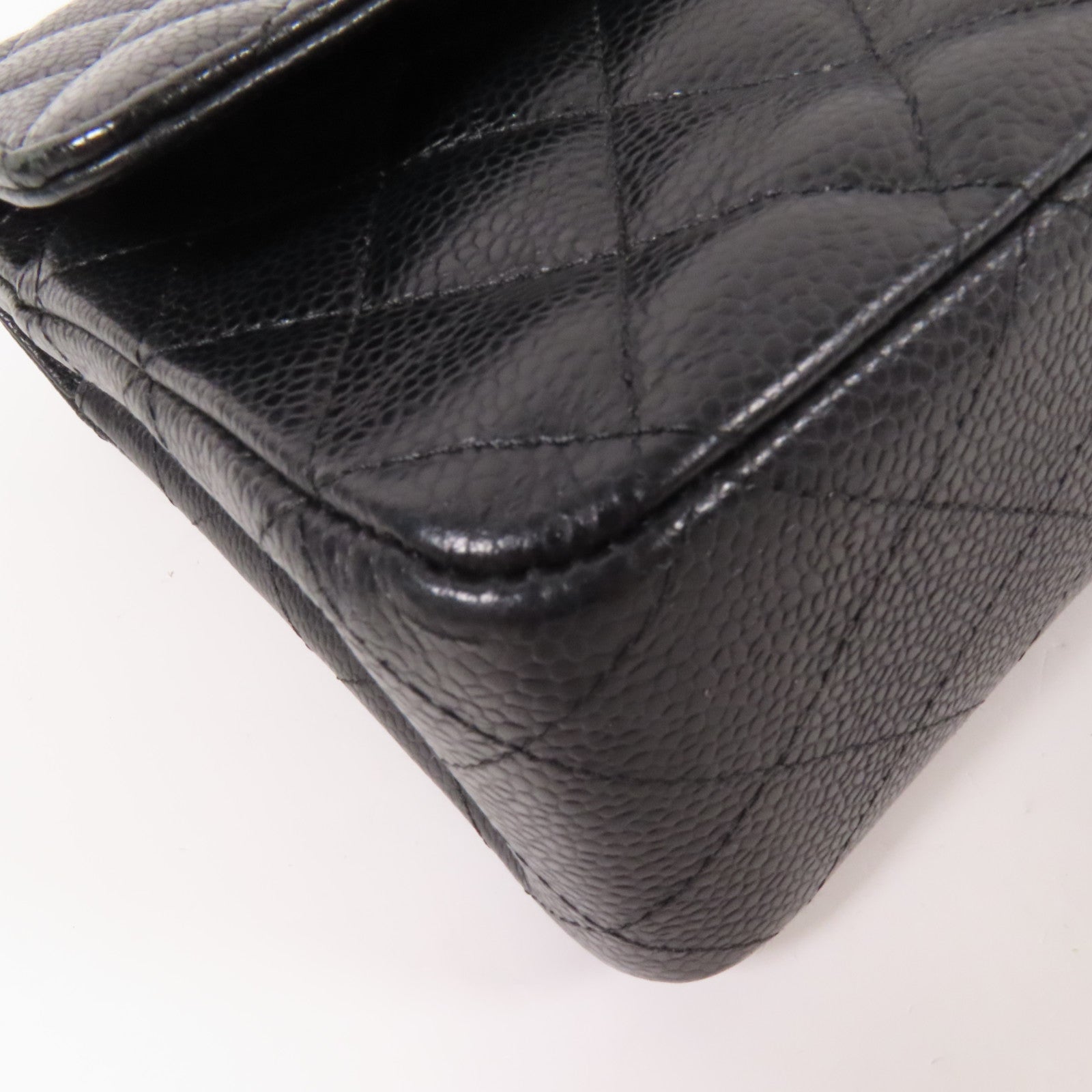 CHANEL 牛皮皮革Classic 25銀扣鏈帶肩背袋
