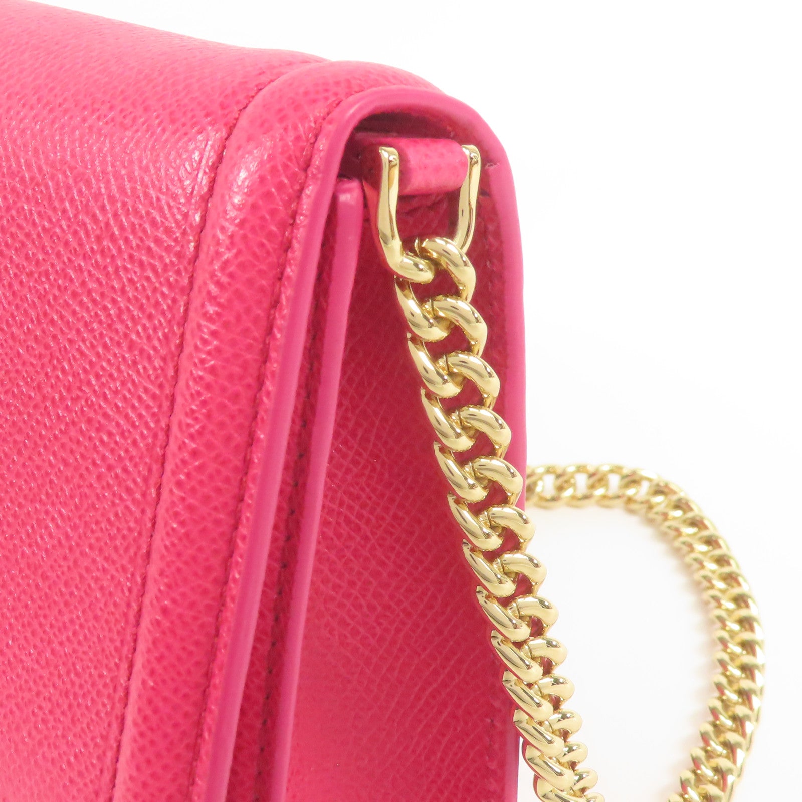 Salvatore Ferragamo 牛皮皮革Shoulder Bag金扣鏈帶肩背袋