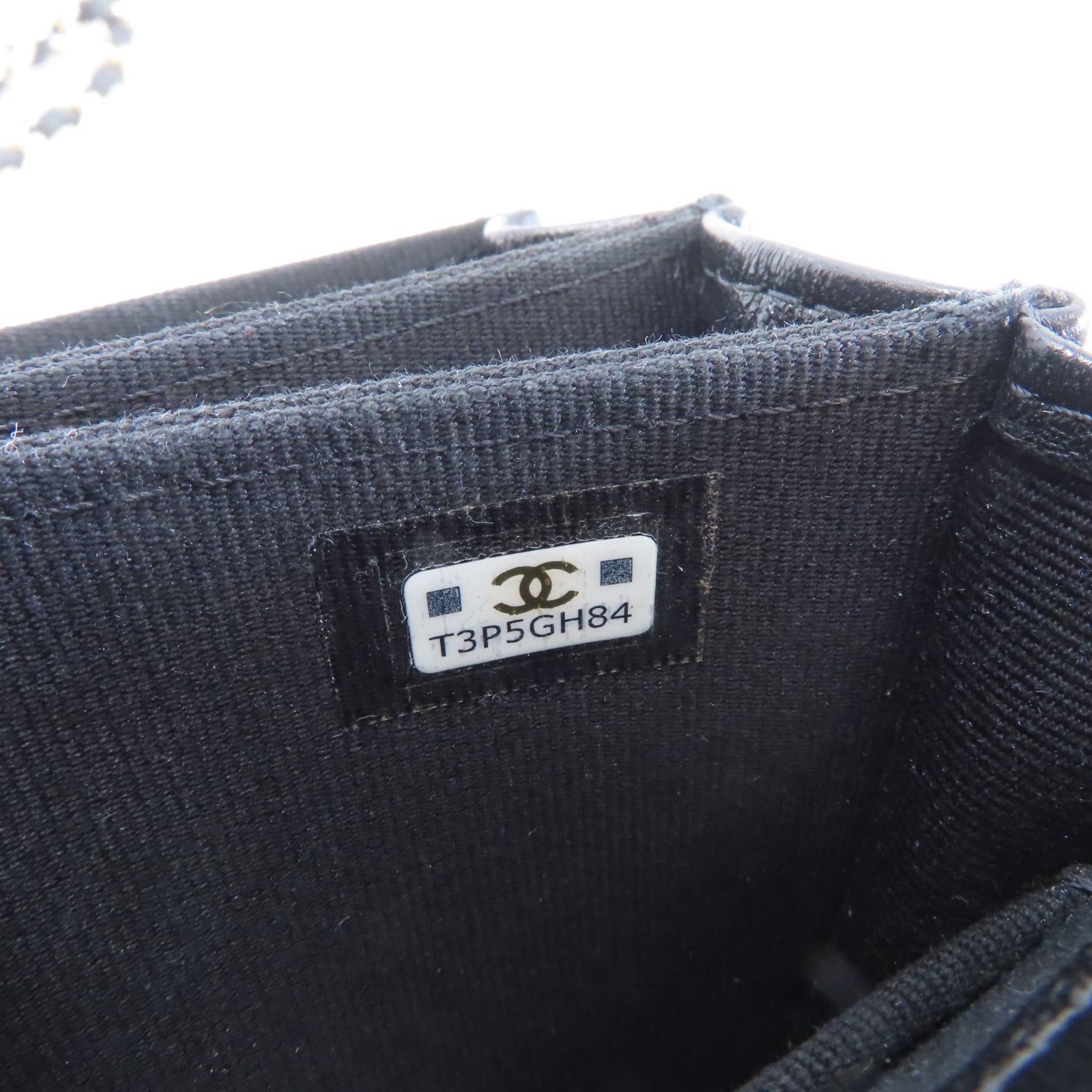 CHANEL 菱格羊皮皮革Chain Shoulder Bag金扣鏈帶肩背袋黑色