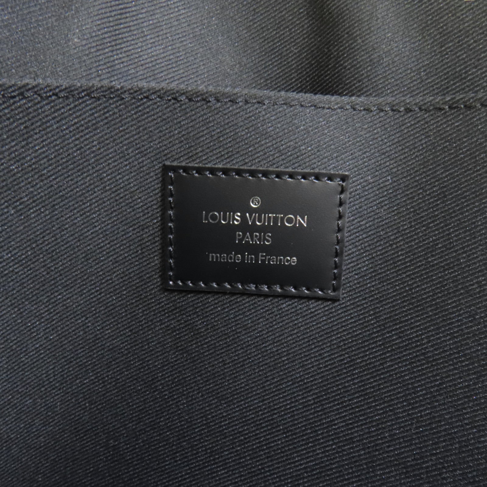 LOUIS VUITTON Damier Graphite Pochette Jour GM銀扣手提包