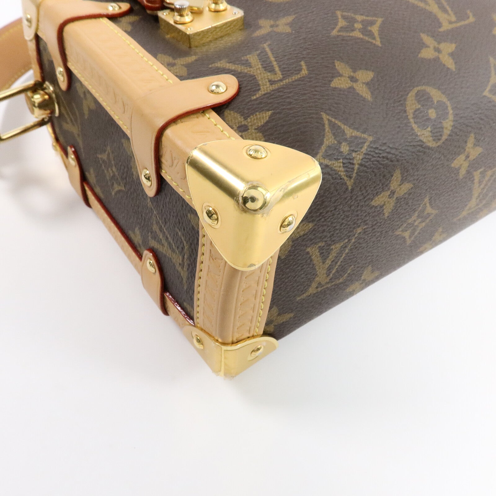 LOUIS VUITTON Monogram Side Trunk手挽肩背兩用袋