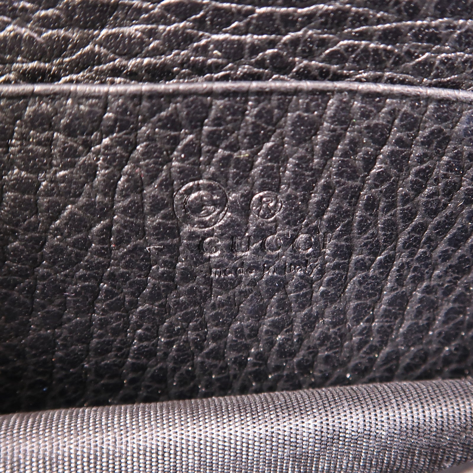 GUCCI GG GHW Chain Shoulder Bag 510314 Calfskin Leather Black