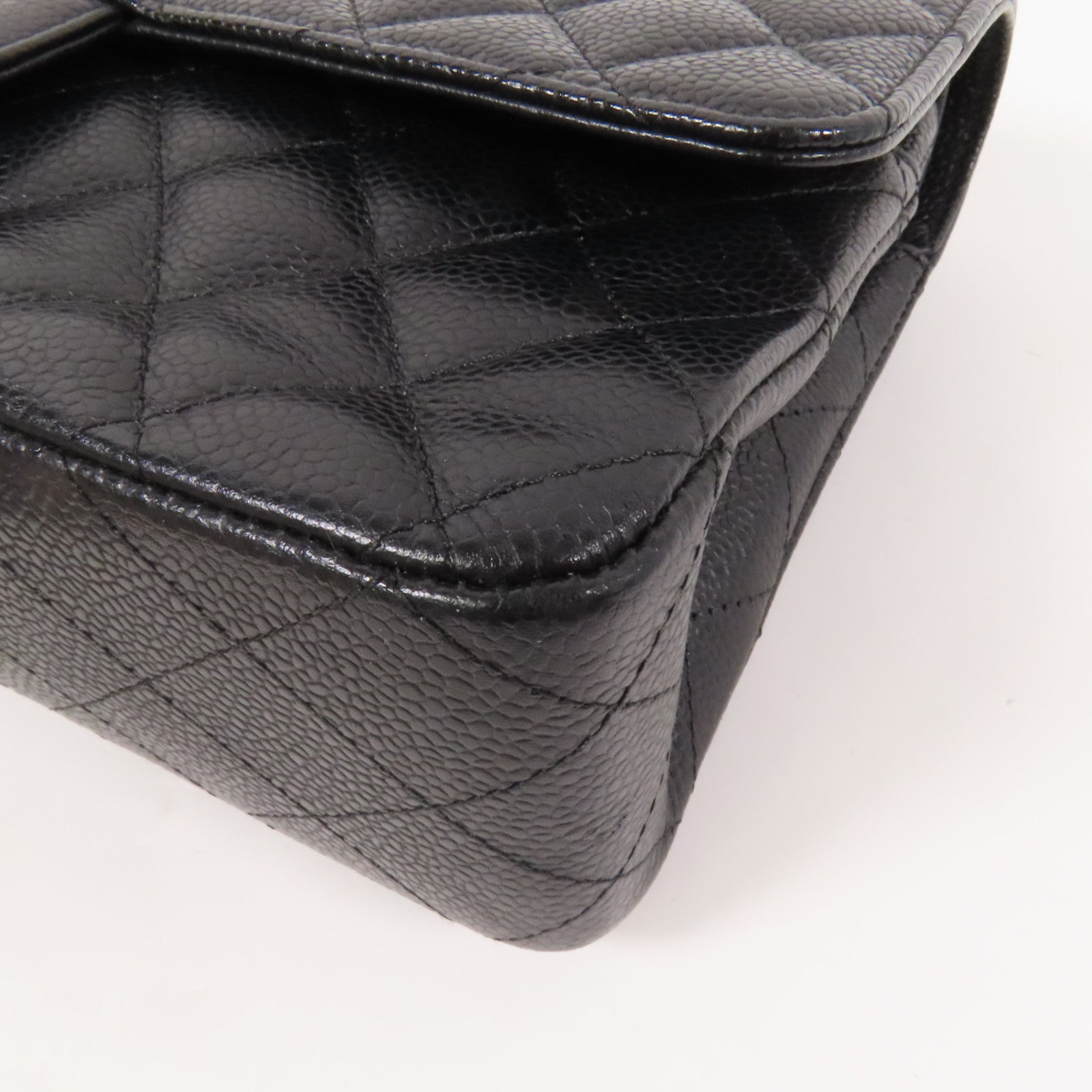 CHANEL 牛皮皮革Classic 25銀扣鏈帶肩背袋