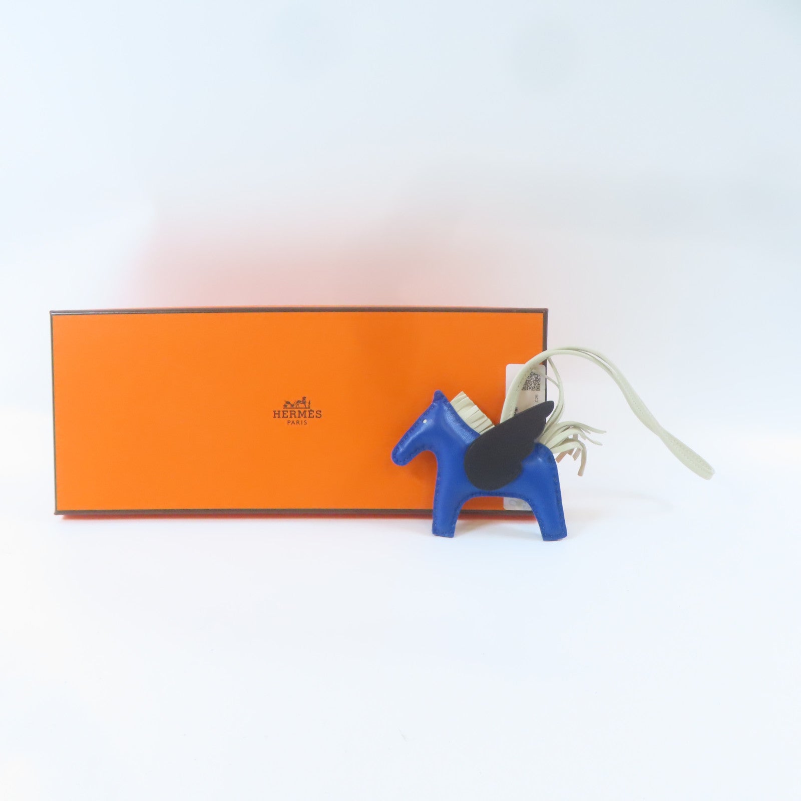 HERMES 【激減優惠】Swift皮革Rodeo Pegase PM掛飾Bleu France/藍色/Craie/白色/Noir/經典黑色