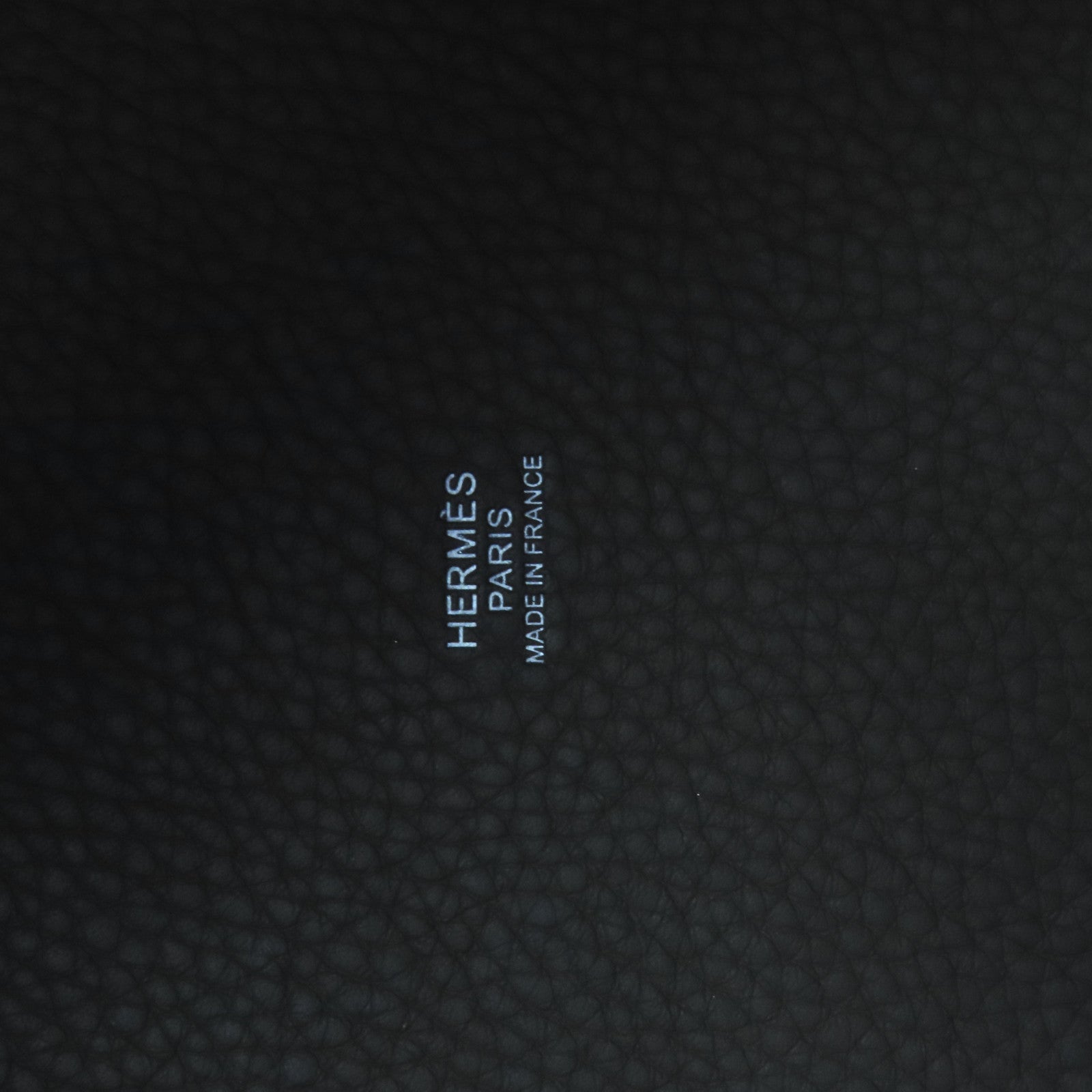 HERMES Clemence皮革Picotin MM銀扣扣手挽袋Etoupe