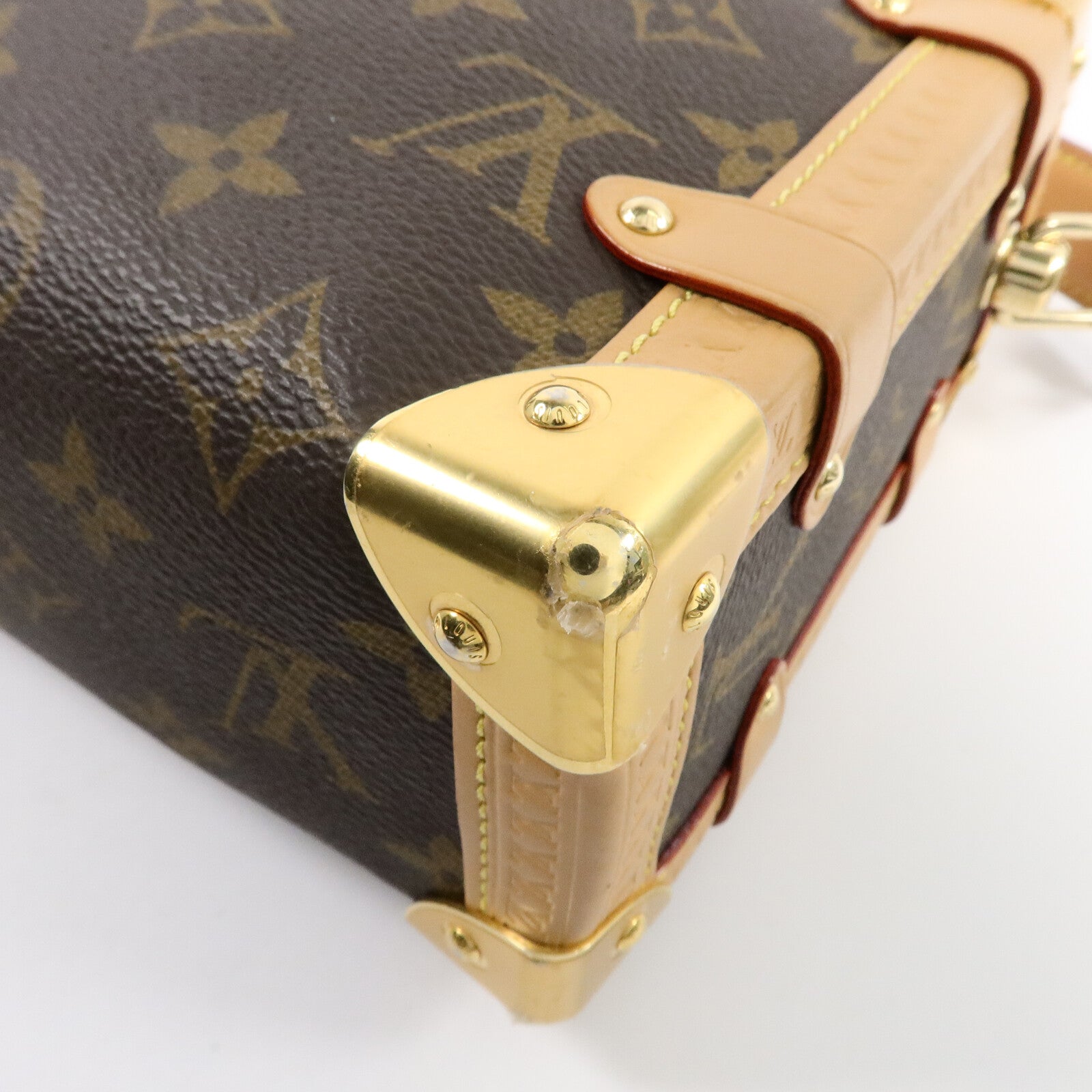 LOUIS VUITTON Monogram Side Trunk手挽肩背兩用袋