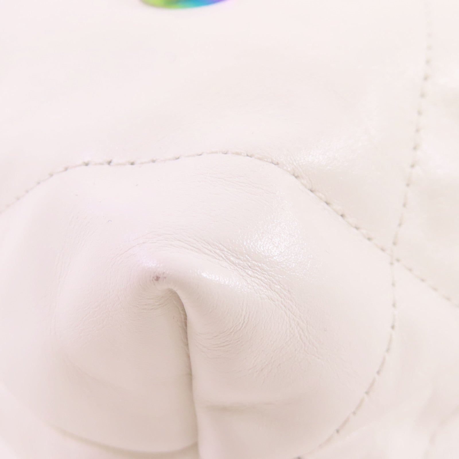 CHANEL 【激減優惠】菱格牛皮皮革Chanel 22 2Way Shoulder Bag鏈帶手挽肩背兩用袋白色