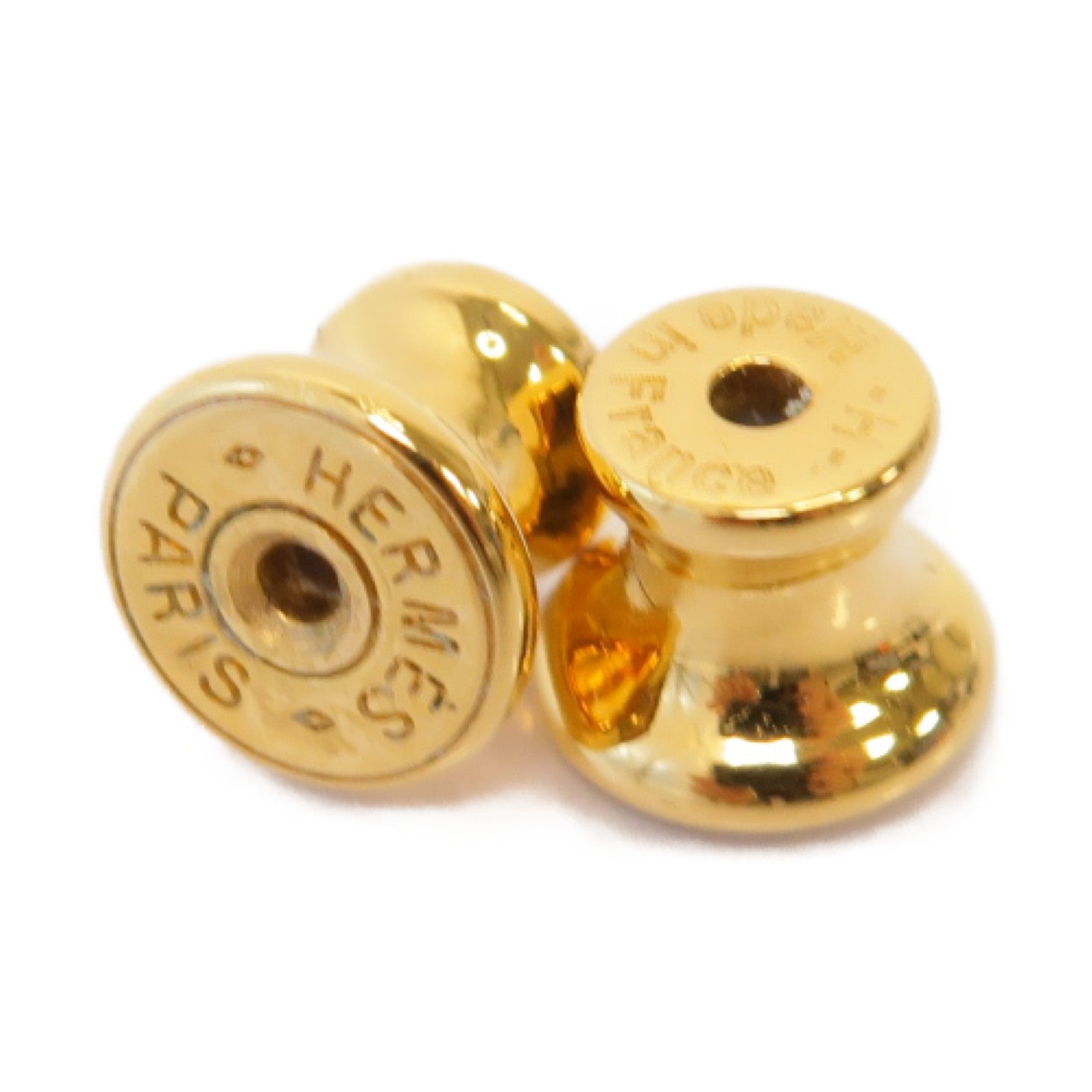 HERMES 金屬Pop H Earrings金扣耳環黑色