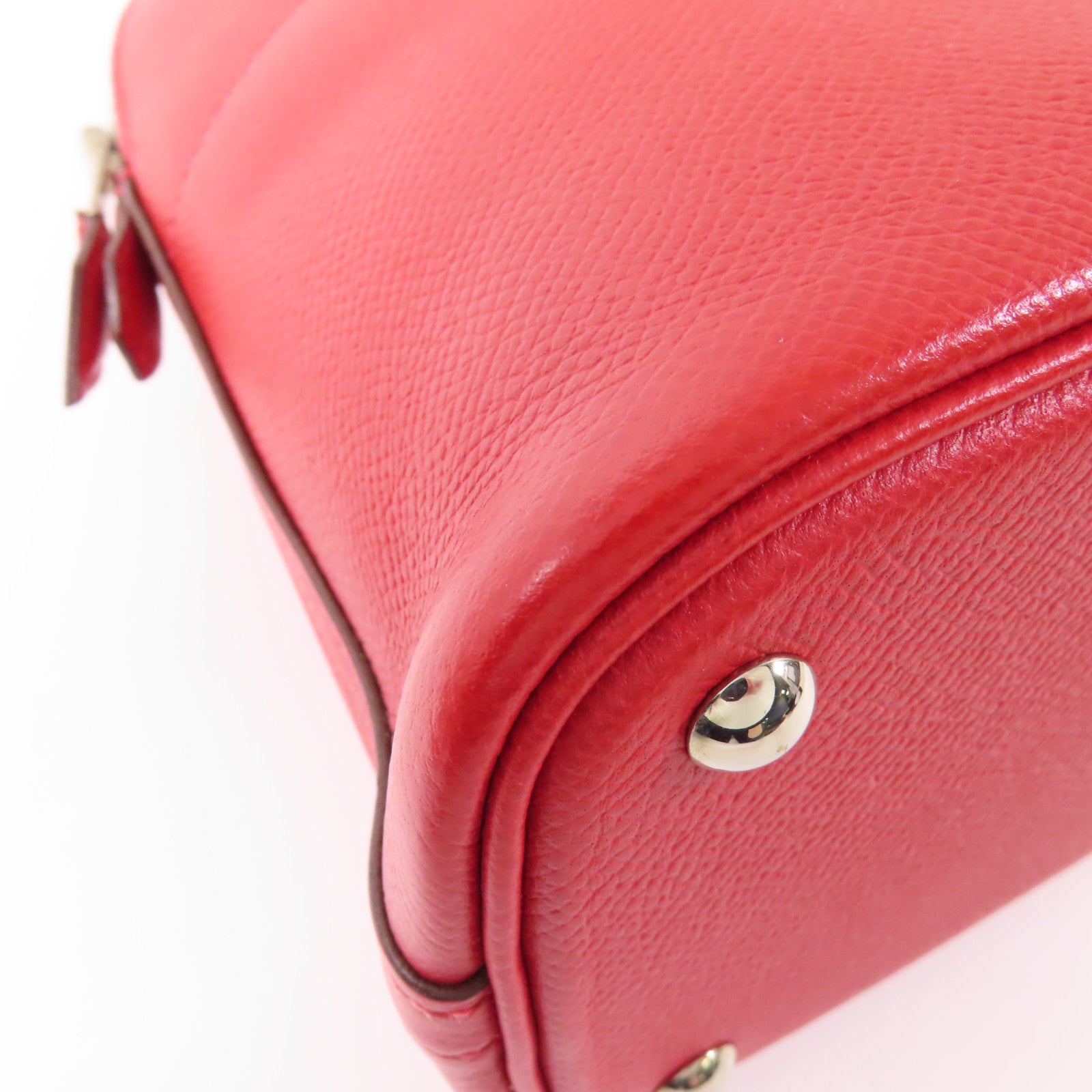 HERMES Epsom皮革Bolide 27銀扣手挽肩背兩用袋Q5 Rouge Casaque