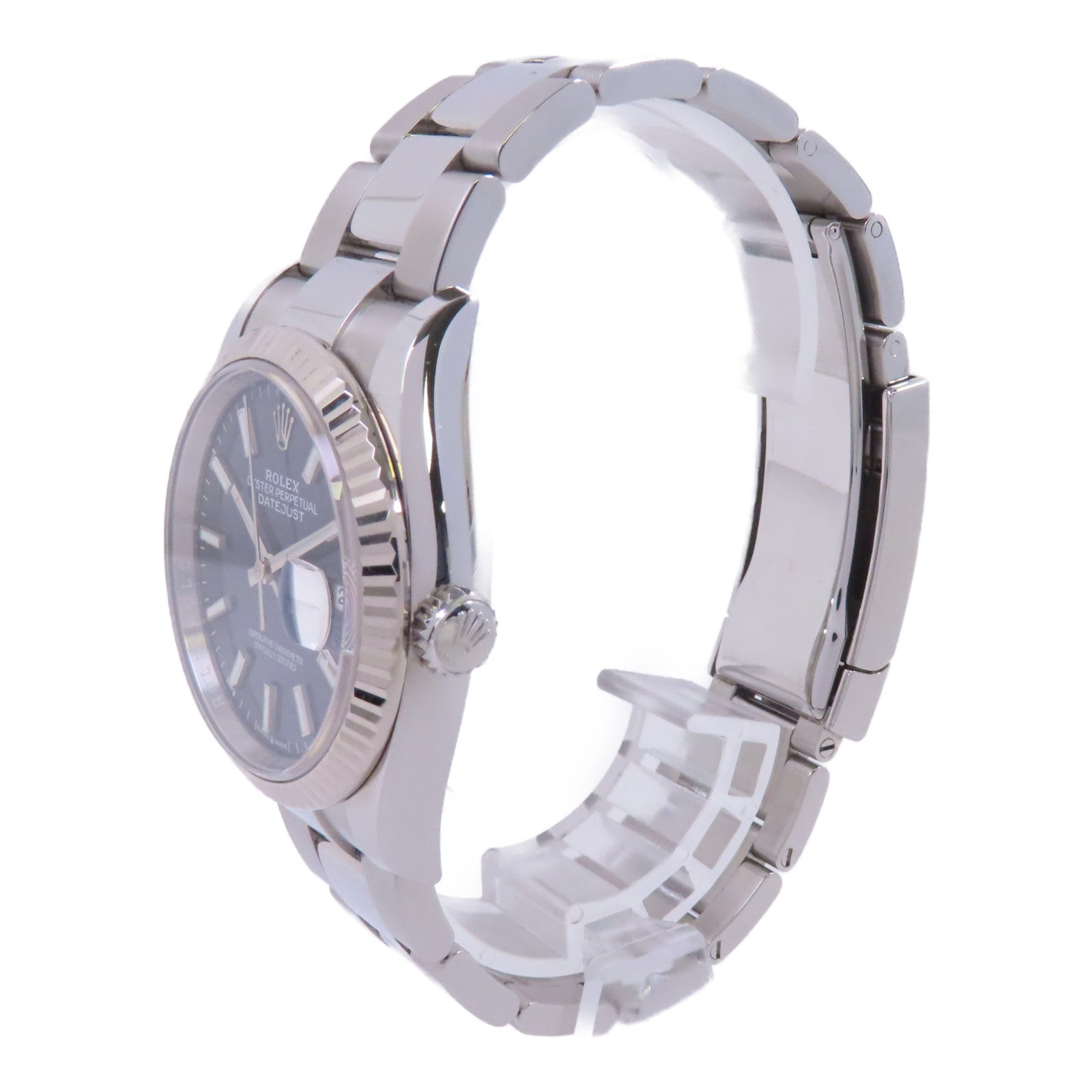 ROLEX Datejust 36 18K白金/不鏽鋼手錶自動機芯藍色