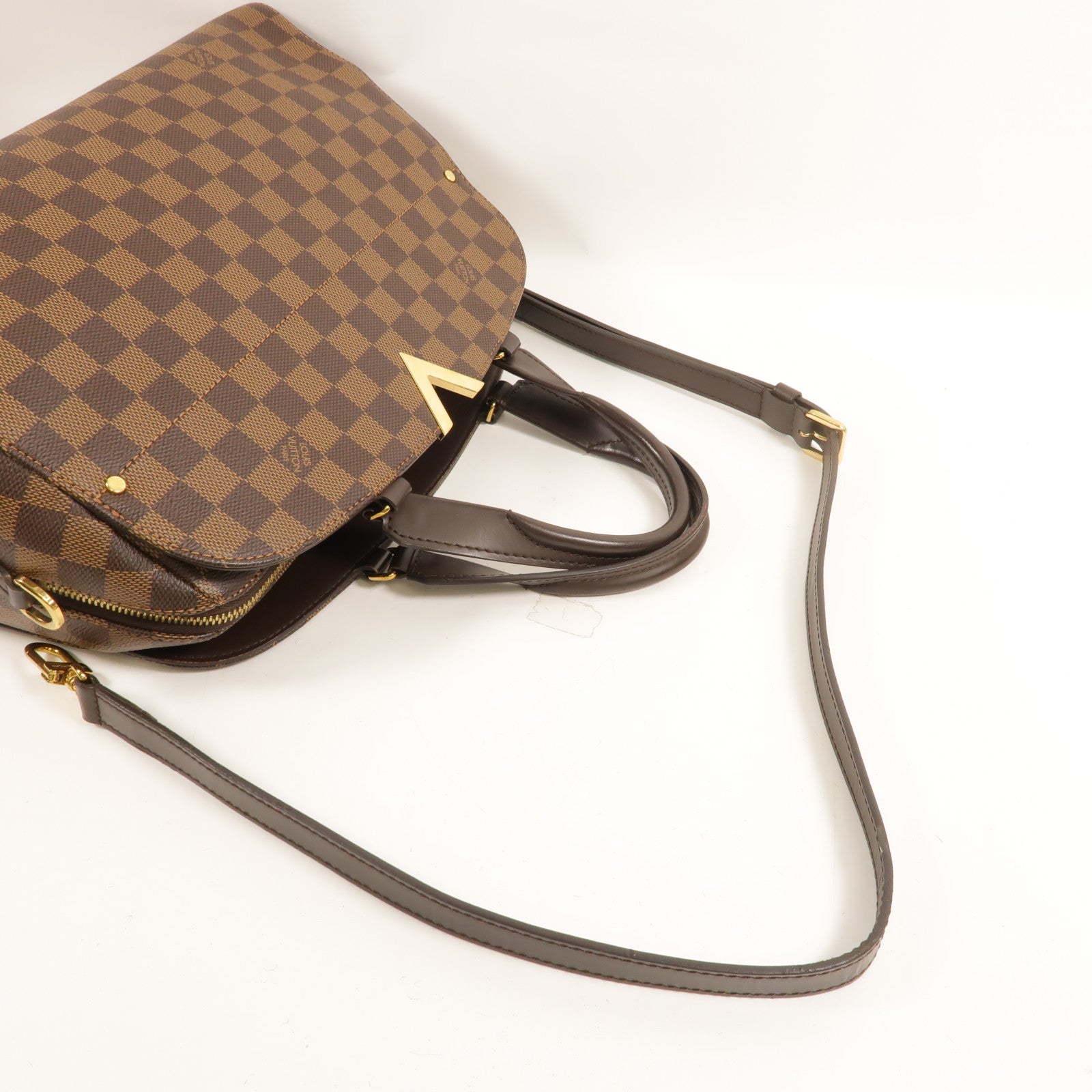 LOUIS VUITTON Damier Kensington Bowling手挽肩背兩用袋