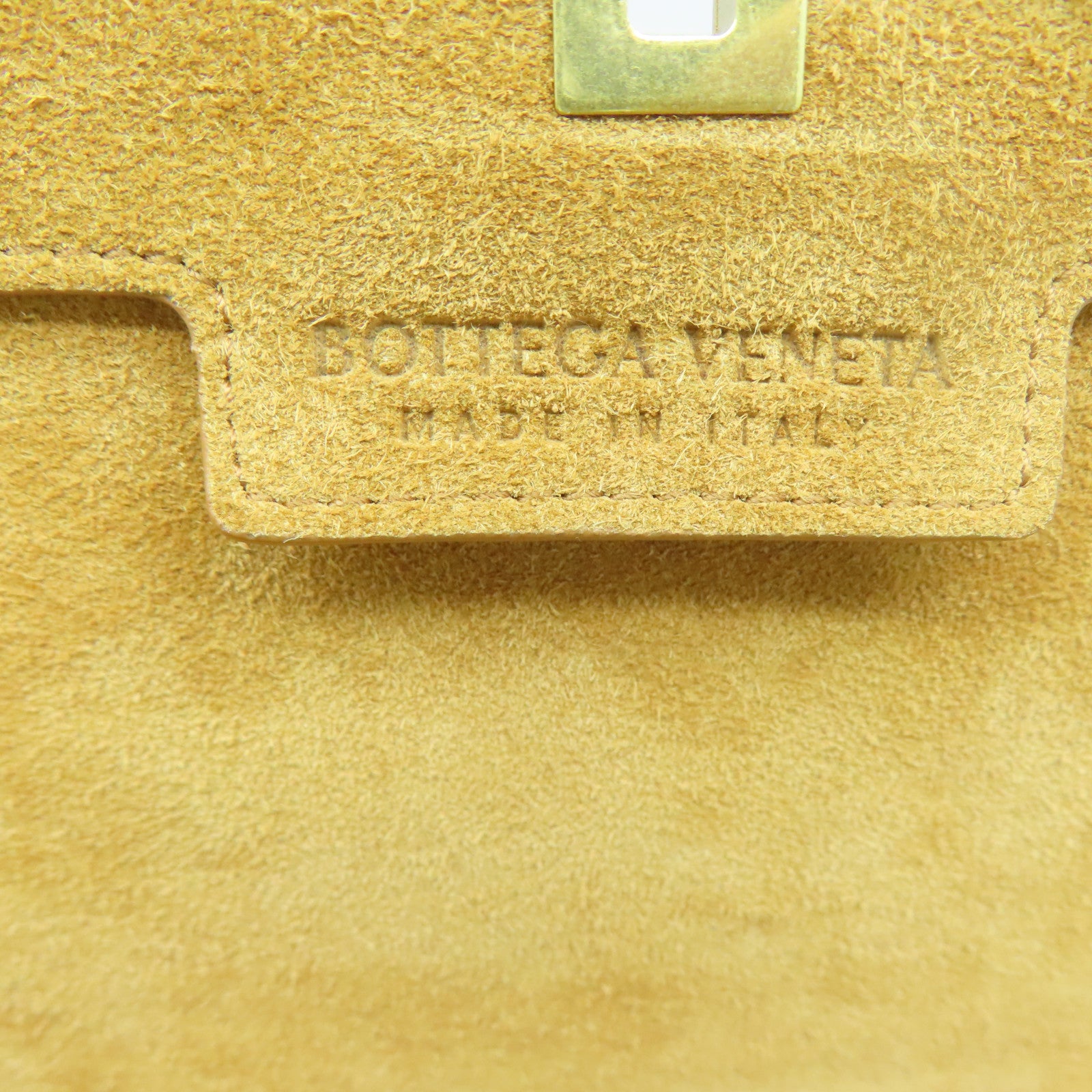BOTTEGA VENETA 【清倉大減價】牛皮皮革Shoulder Bag金扣肩背袋橙色
