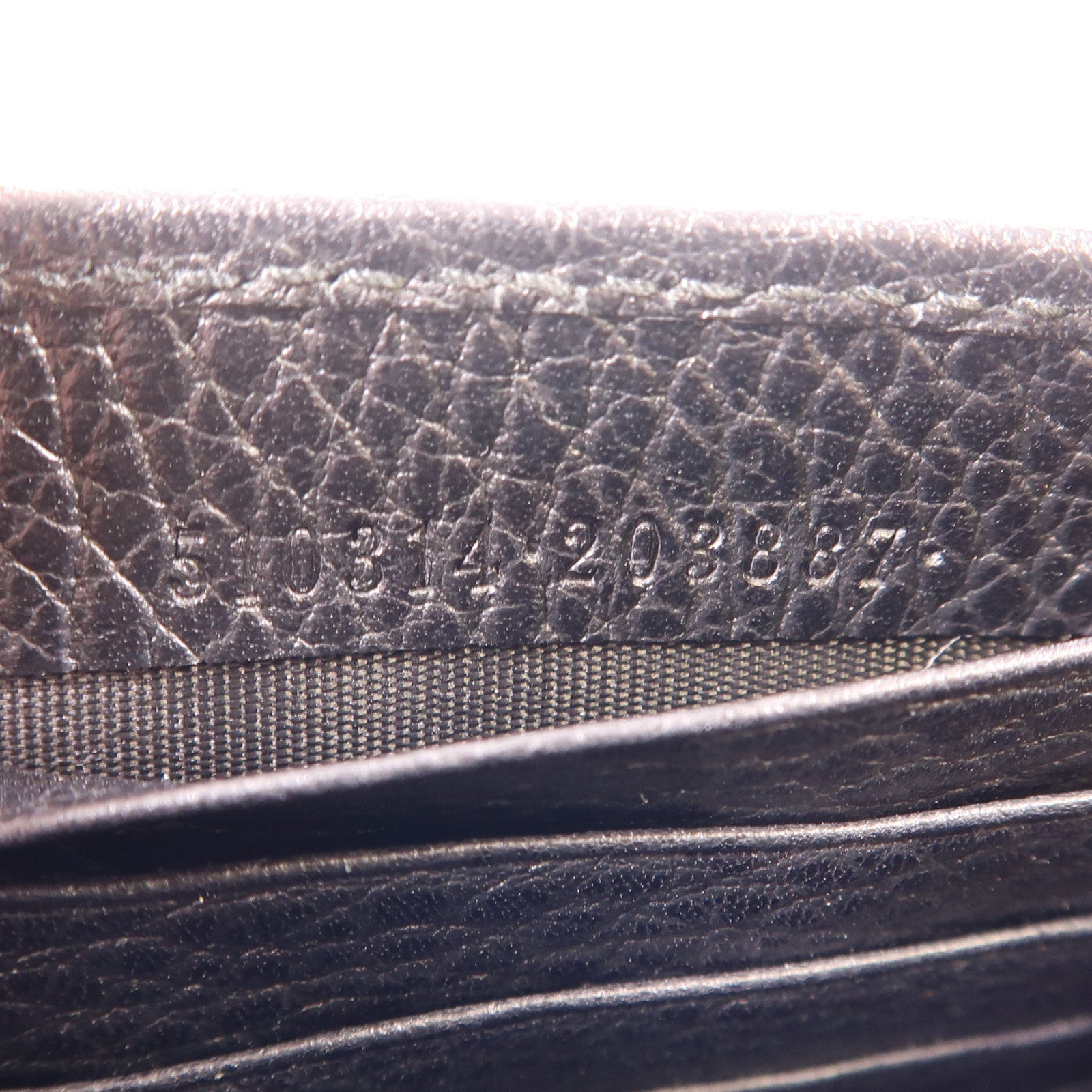 GUCCI GG GHW Chain Shoulder Bag 510314 Calfskin Leather Black