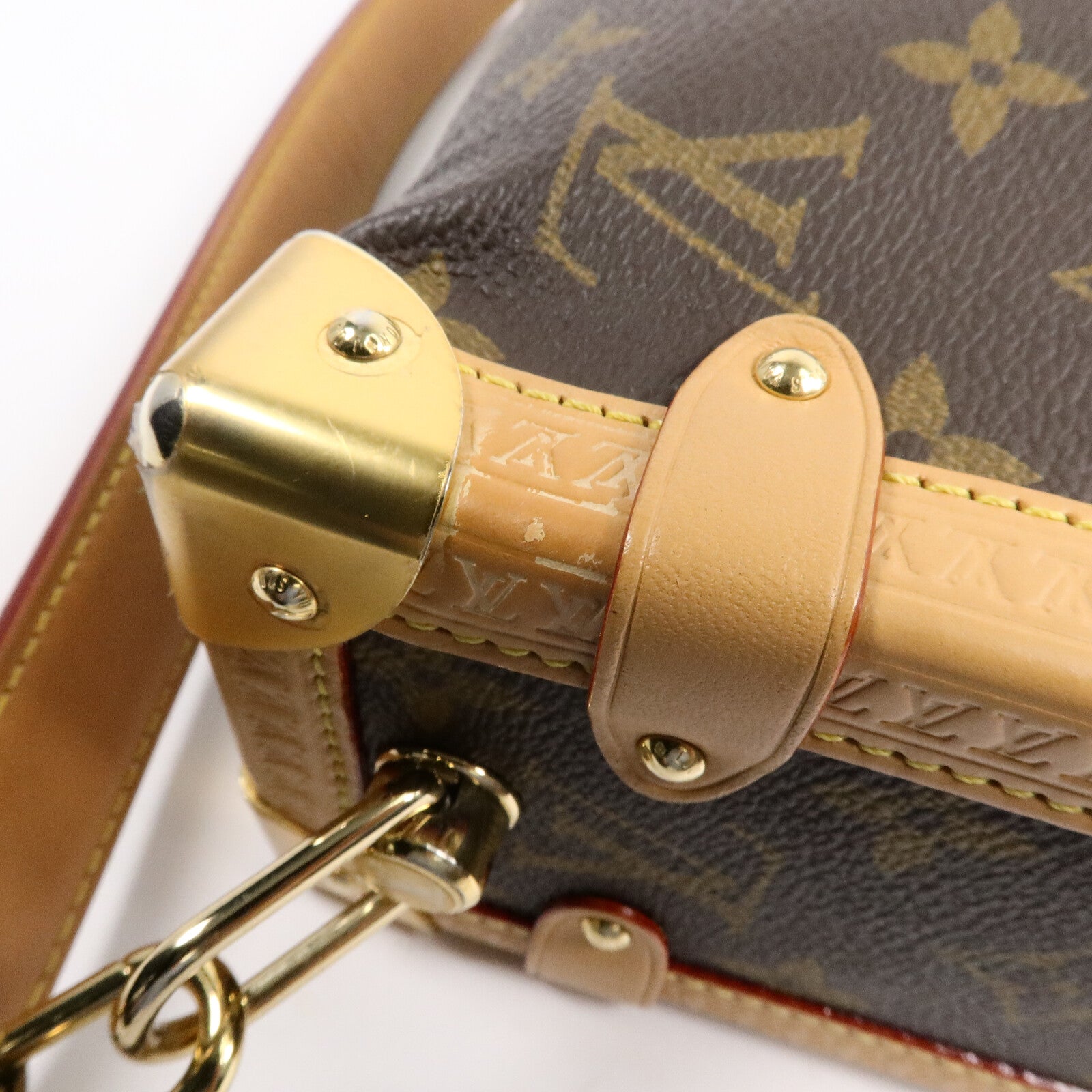 LOUIS VUITTON Monogram Side Trunk手挽肩背兩用袋