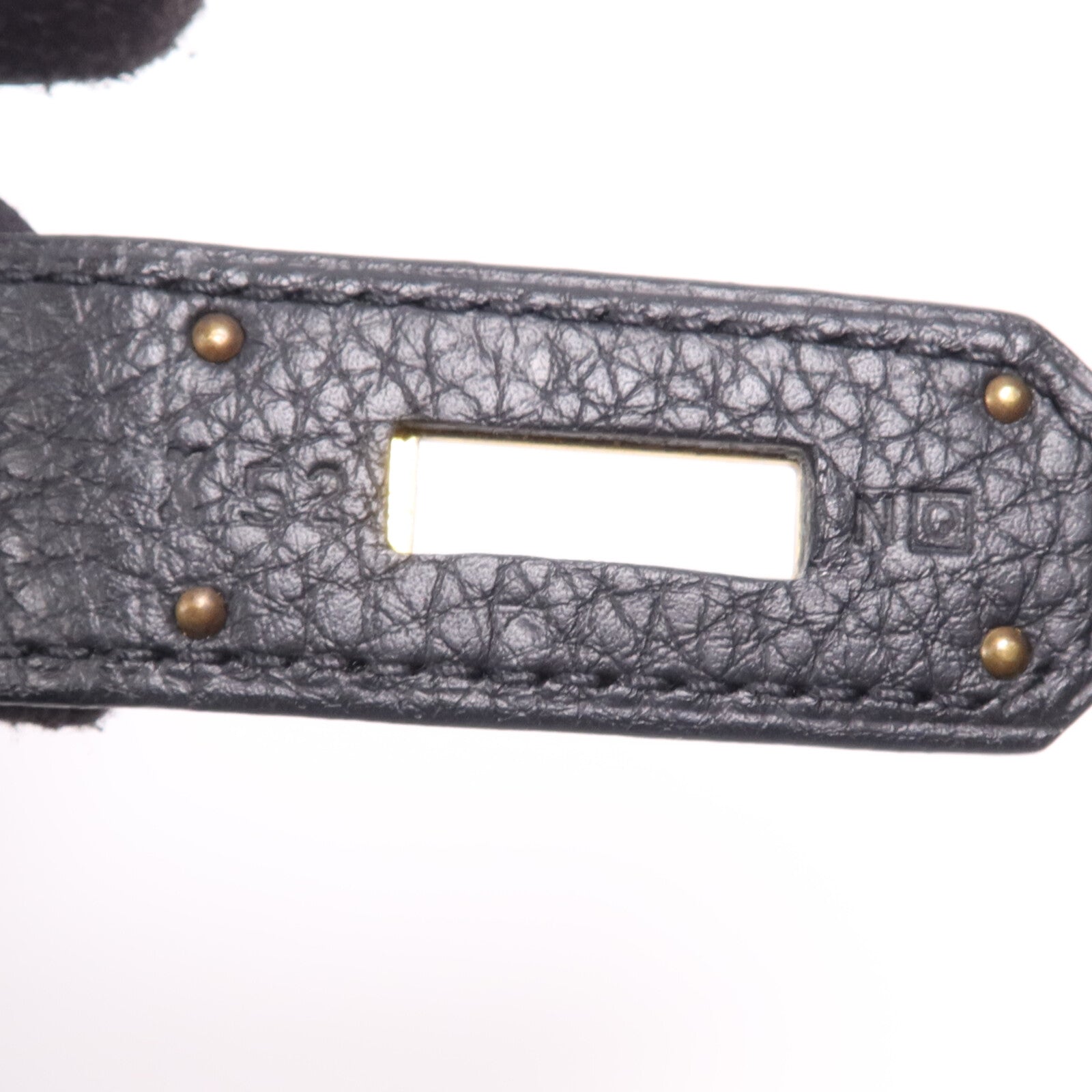 HERMES Togo皮革Kelly40金扣手挽肩背兩用袋Noir