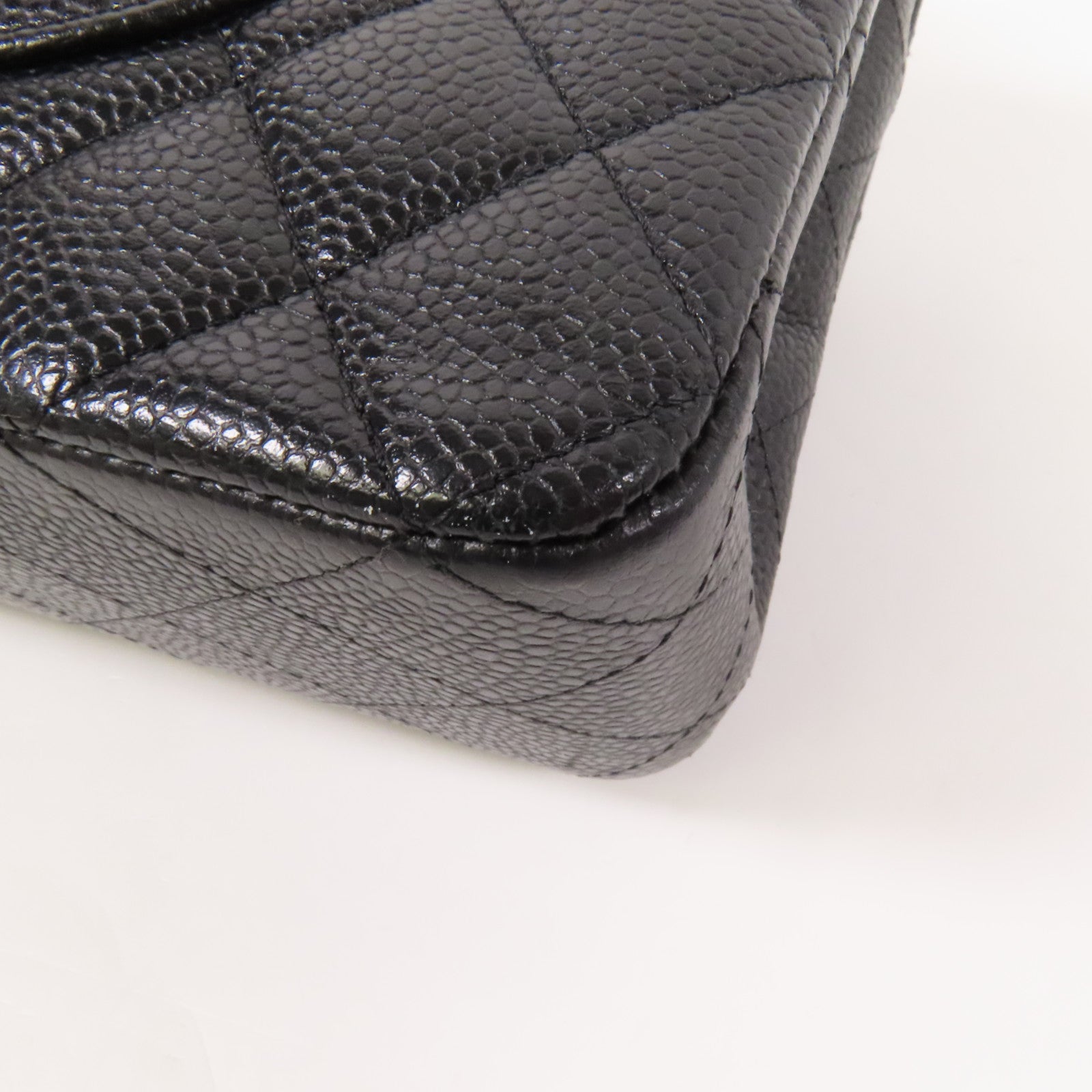 CHANEL 牛皮皮革Classic 25銀扣鏈帶肩背袋