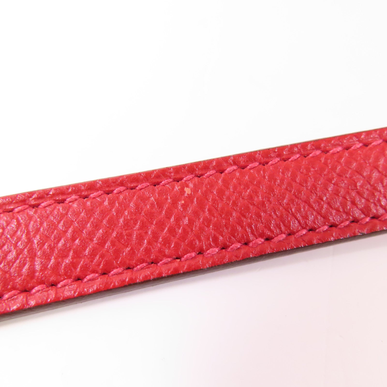HERMES Epsom皮革Bolide 27銀扣手挽肩背兩用袋Q5 Rouge Casaque