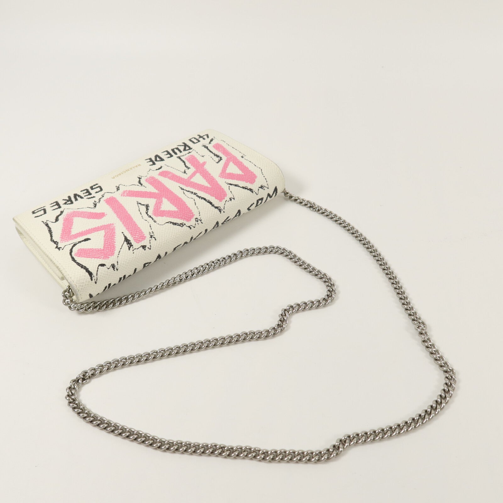 BALENCIAGA 牛皮皮革Wallet With Chain鏈帶肩背袋