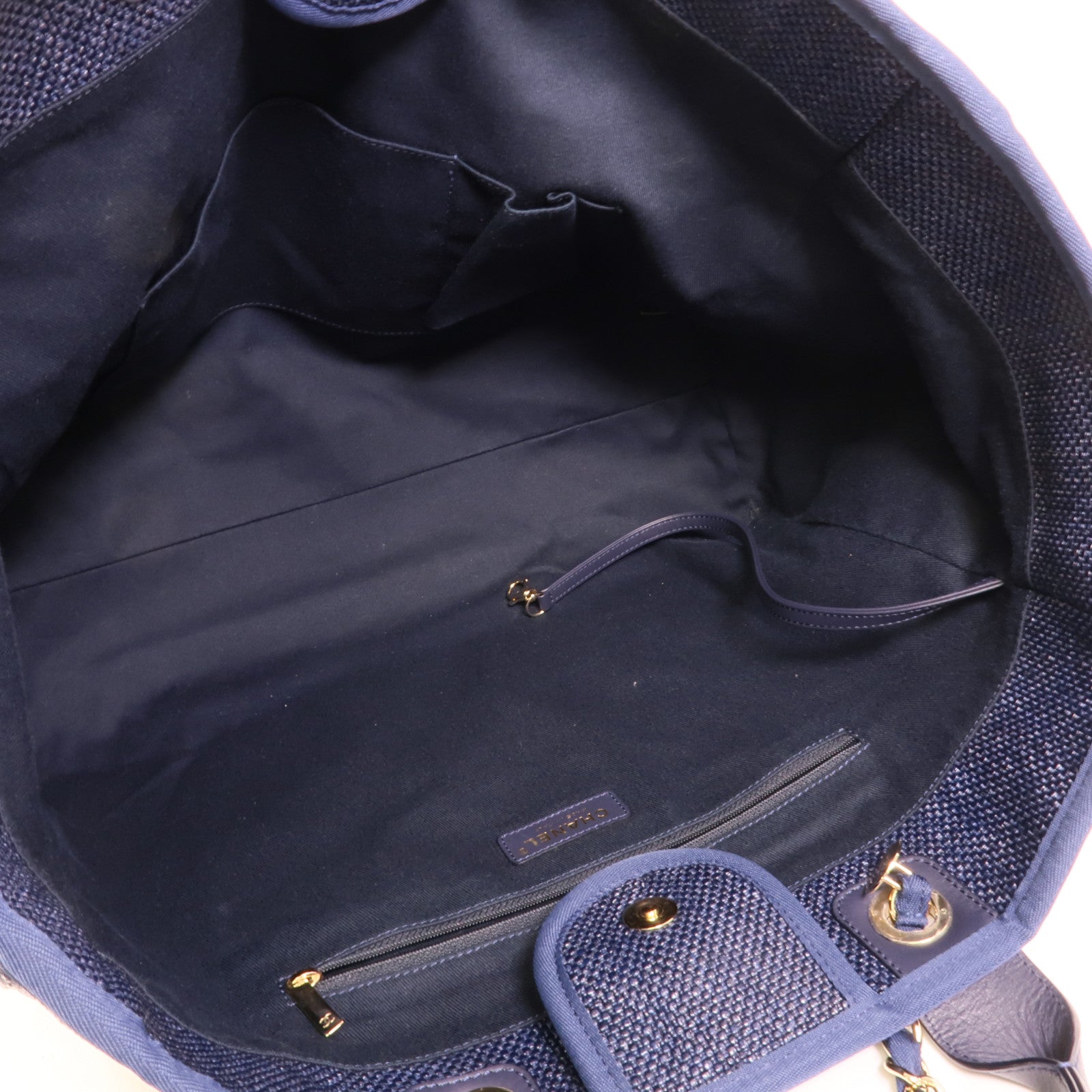 CHANEL Raffia/帆布Deauville Tote Bag手挽肩背兩用袋