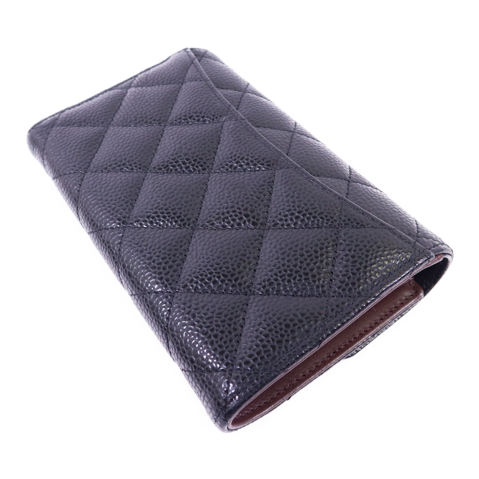 CHANEL 牛皮皮革Wallet金扣錢包
