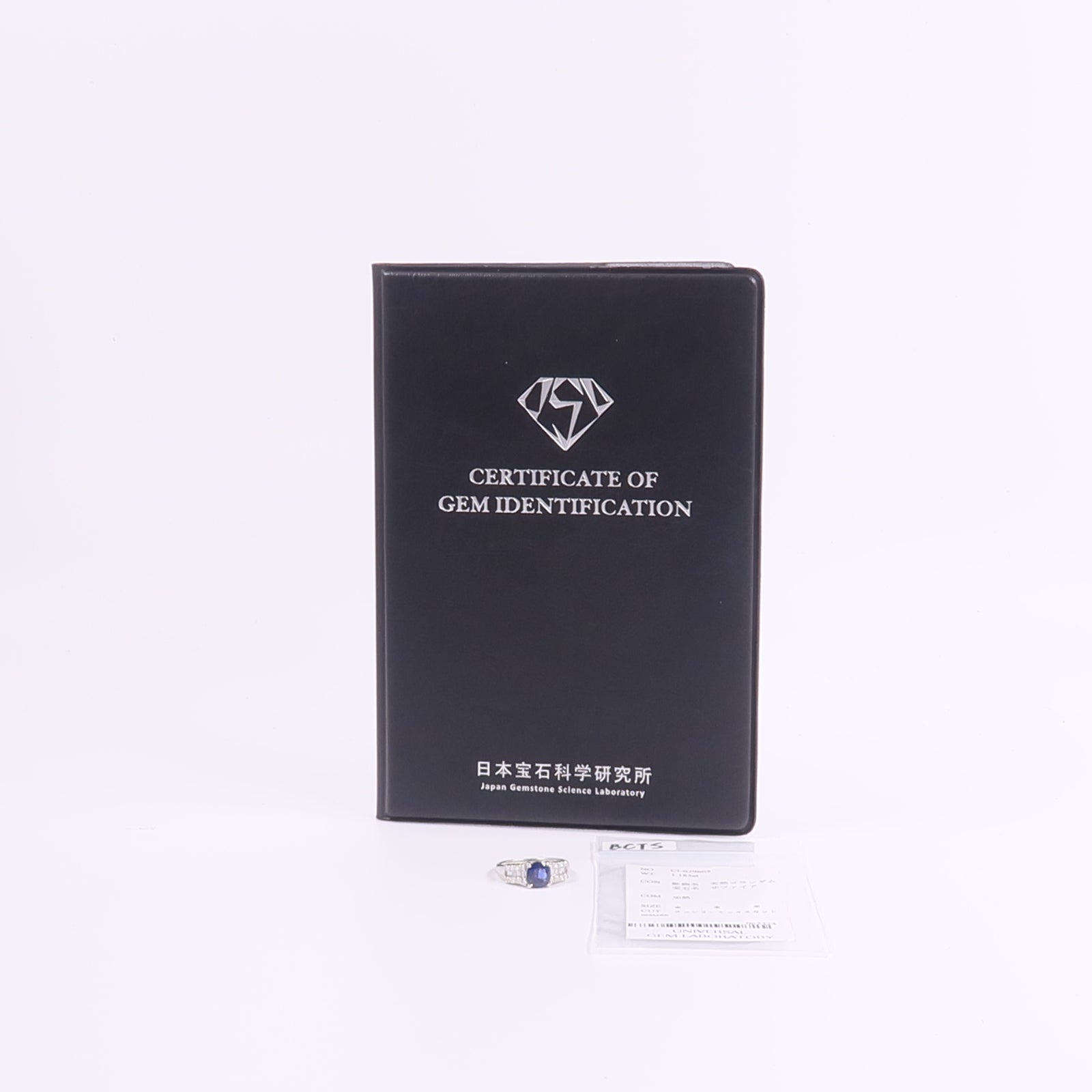 JEWELRY PT900鉑金Sapphire Diamond Ring藍寶石/鑽石戒指