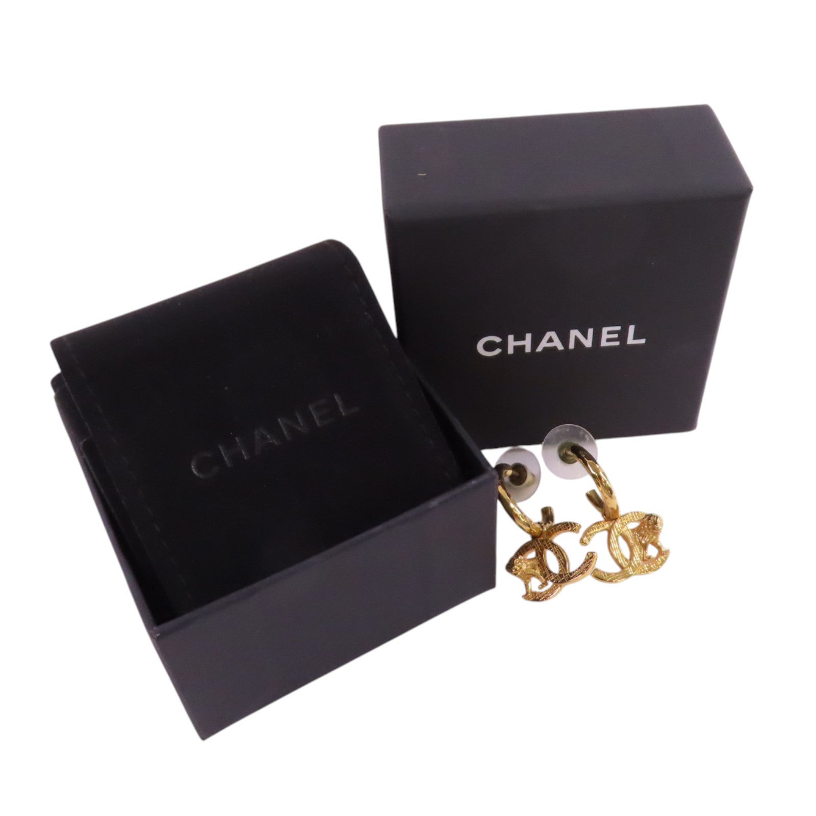 CHANEL CC GHW CC Earrings Metal