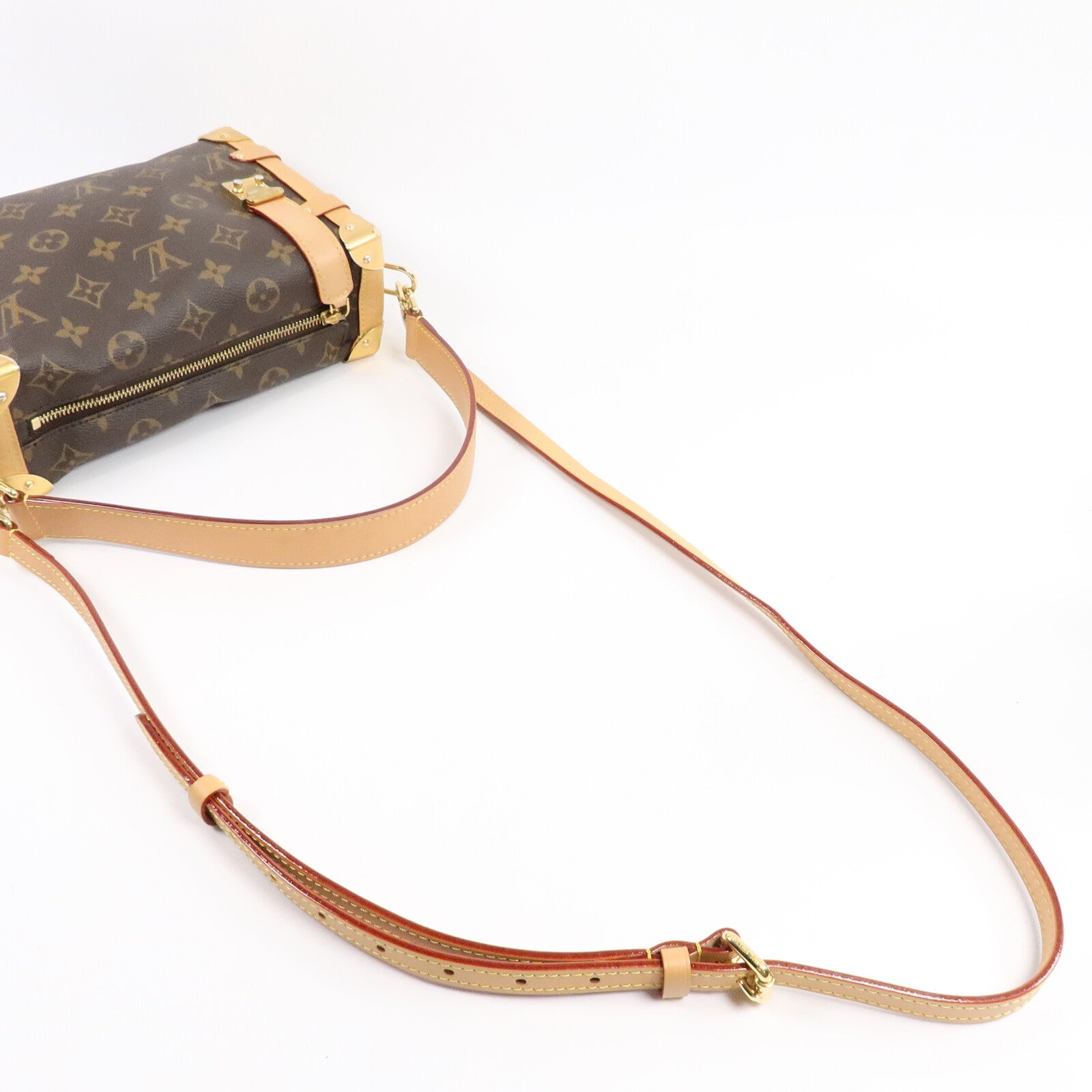 LOUIS VUITTON Monogram Side Trunk手挽肩背兩用袋
