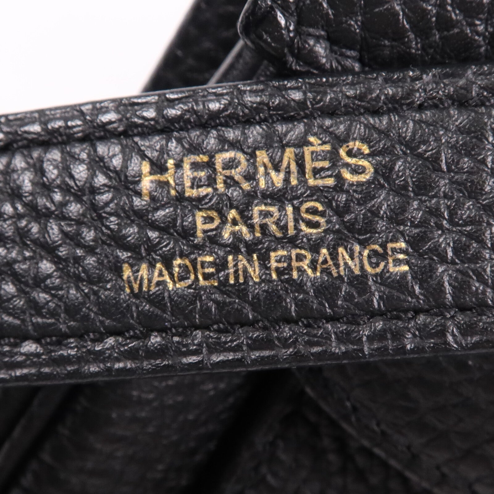 HERMES Togo皮革Kelly40金扣手挽肩背兩用袋Noir