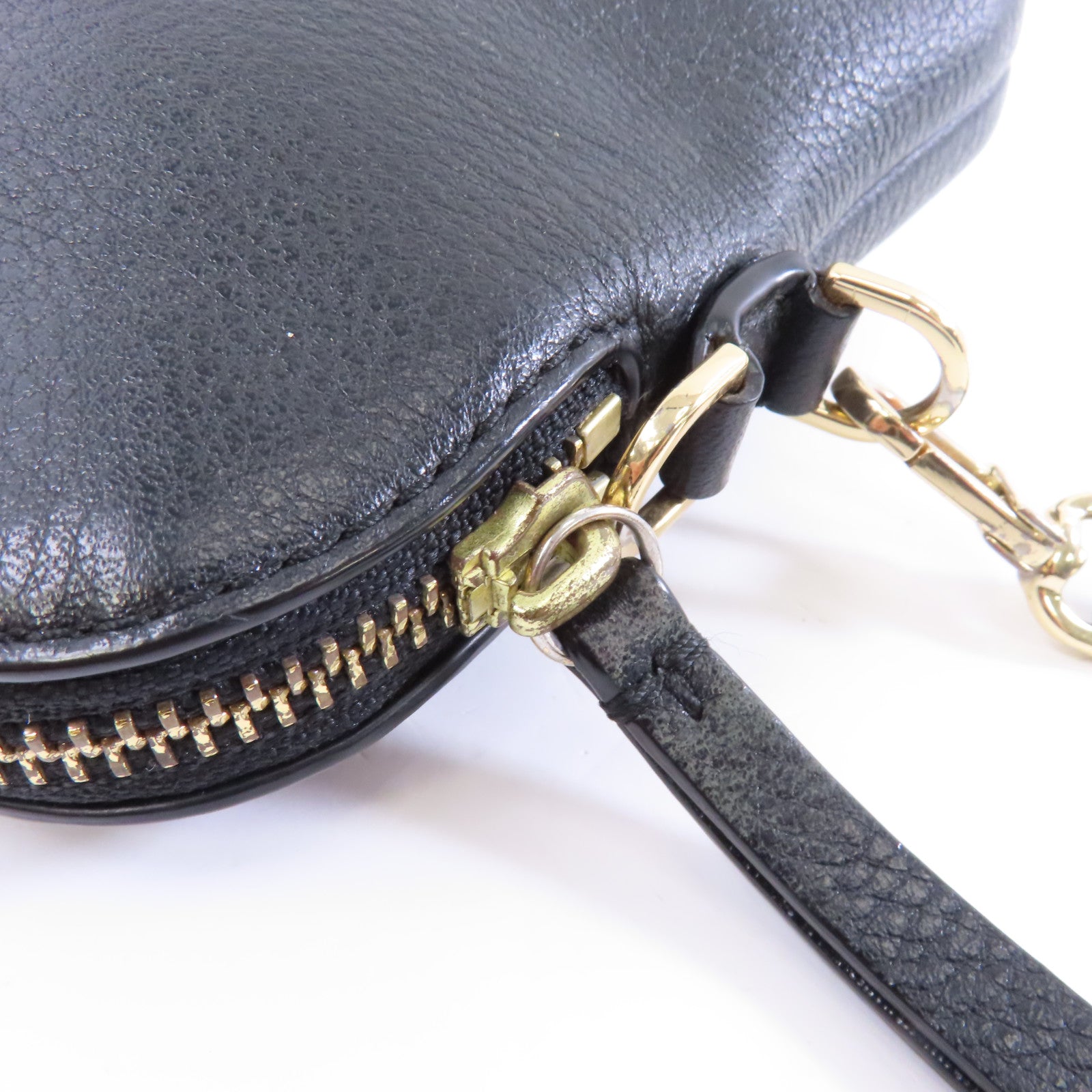Tory Burch 【激減優惠】牛皮皮革Shoulder Bag金扣肩背袋黑色