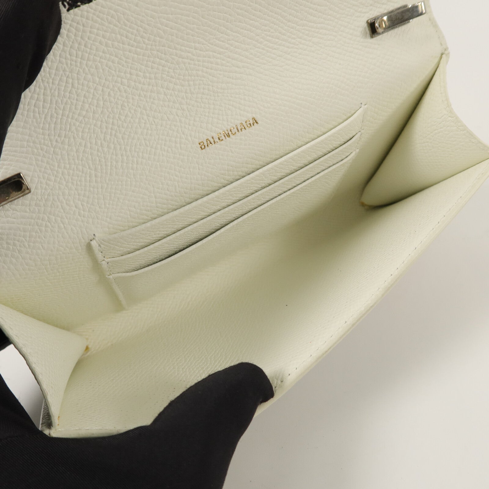 BALENCIAGA 牛皮皮革Wallet With Chain鏈帶肩背袋