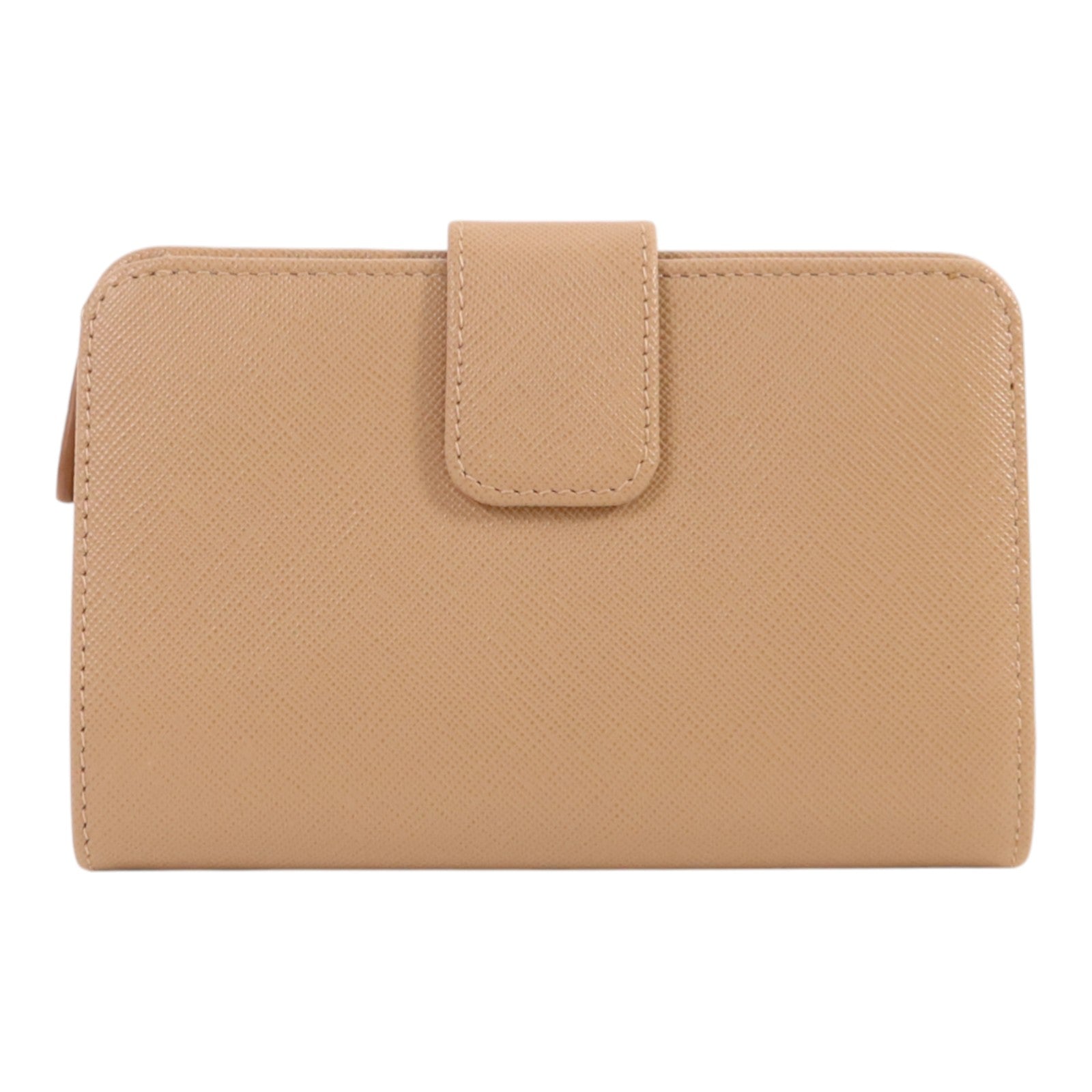 PRADA 【激減優惠】Saffiano皮革Wallet金扣錢包