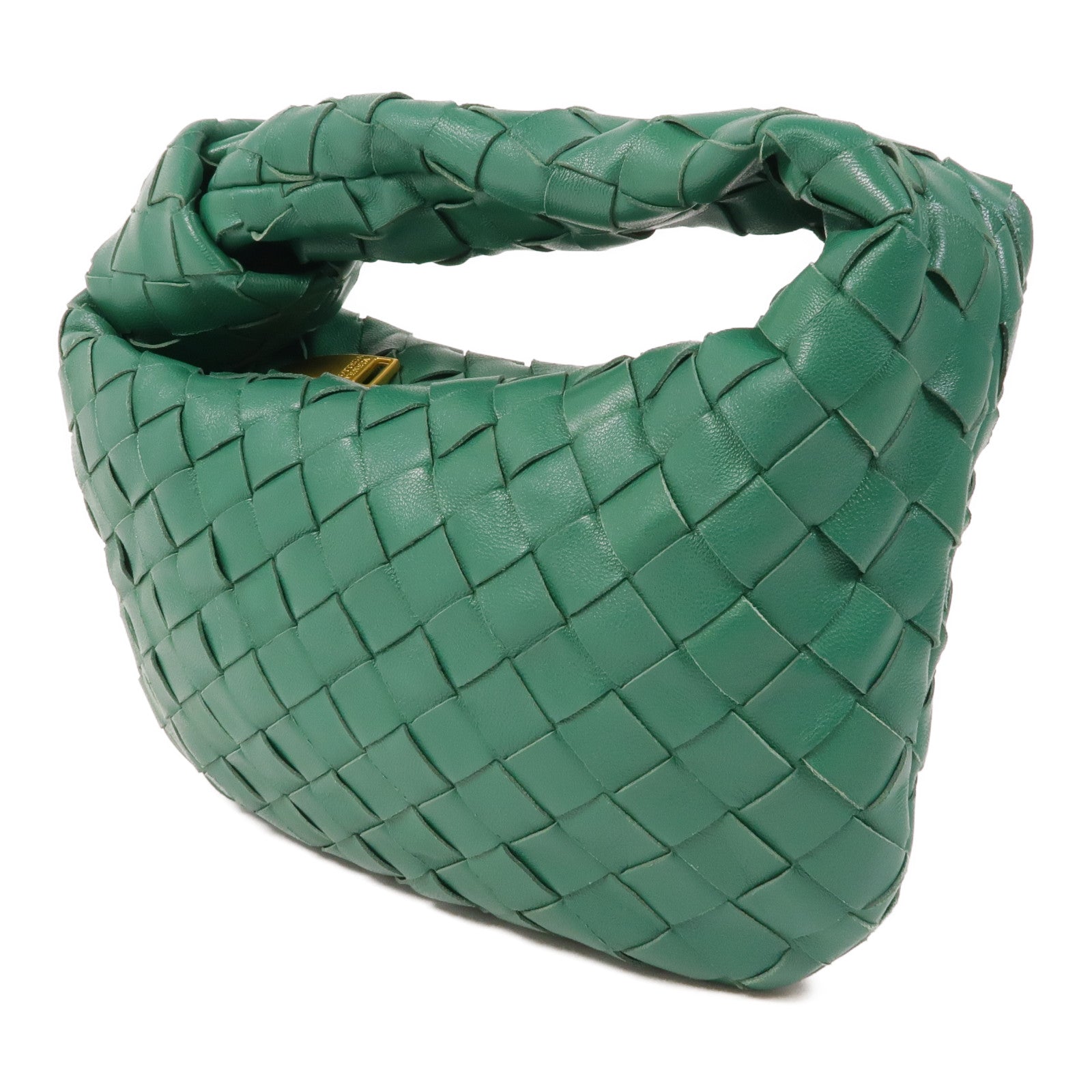 BOTTEGA VENETA 【激減優惠】牛皮皮革Mini Jodie金扣手挽袋