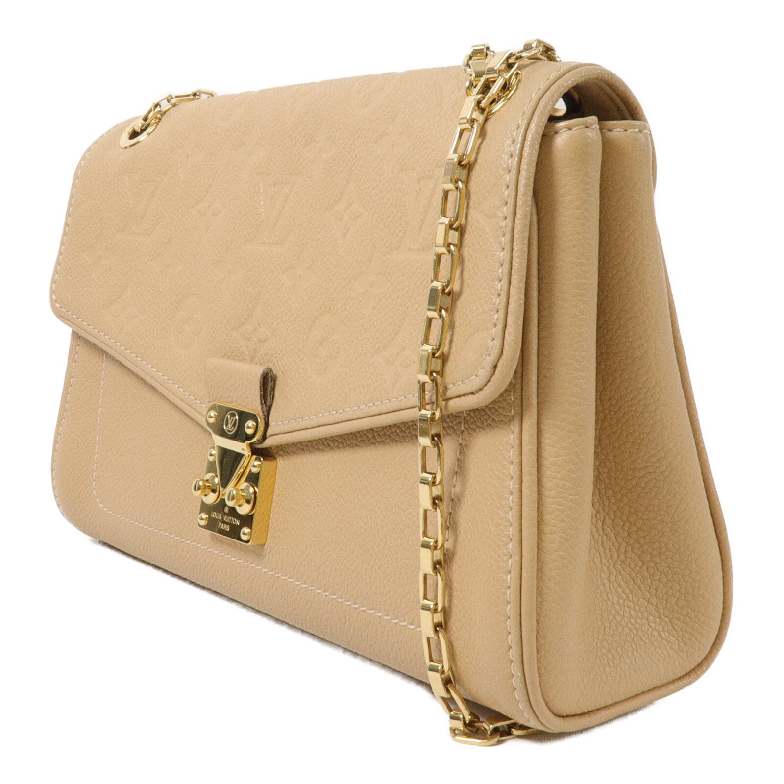 LOUIS VUITTON Monogram Empreinte Saint Germain MM鏈帶肩背袋