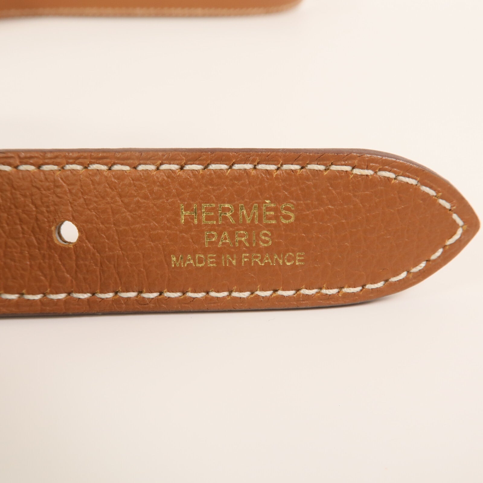 HERMES Evercolor皮革Trim Duo 24金扣肩背袋Gold